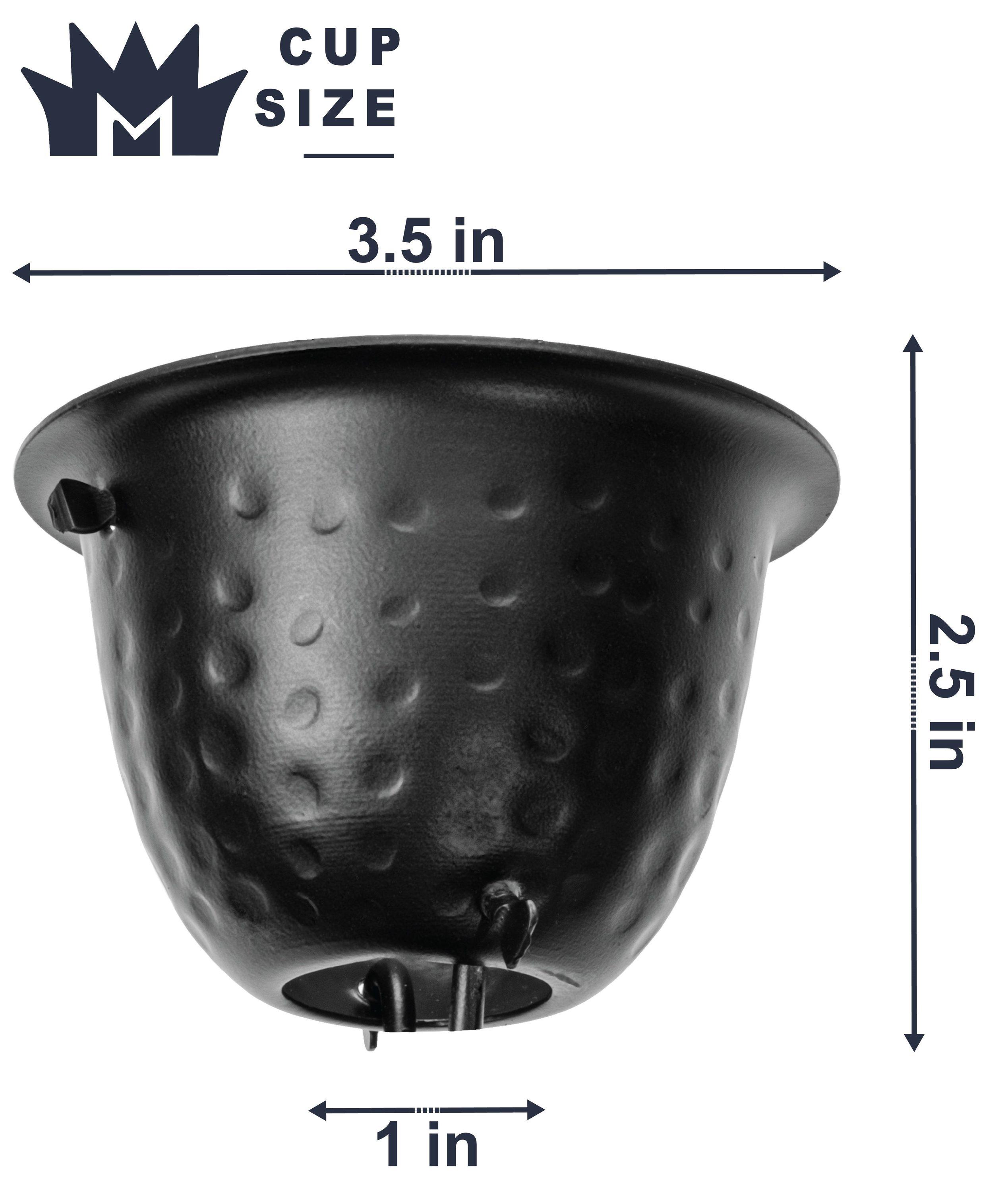 Monarch Rain Chains Aluminum Hammered Cup Rain Chain Replacement Downspout for Gutters