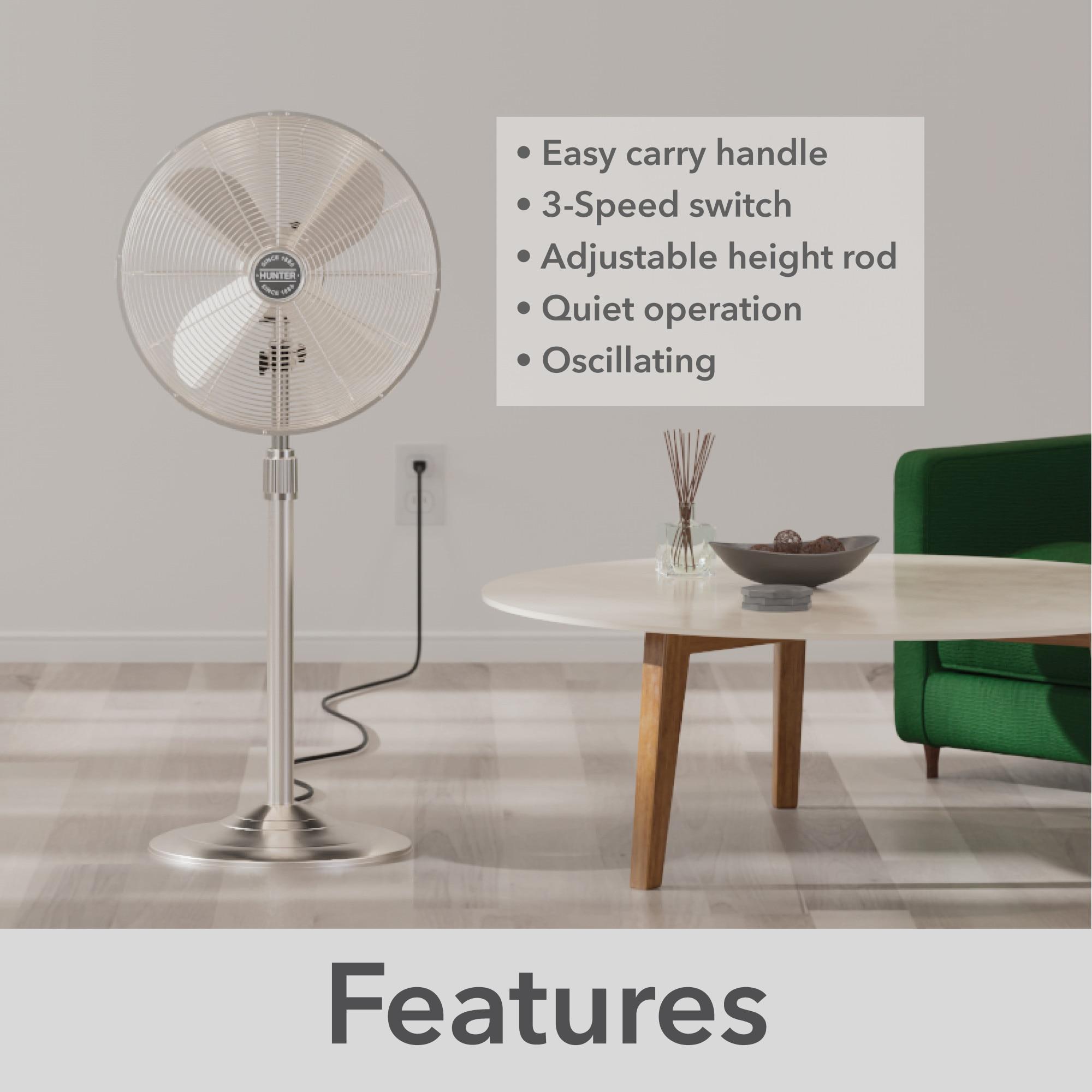 Hunter Fan 47" Oscillating Pedestal Fan