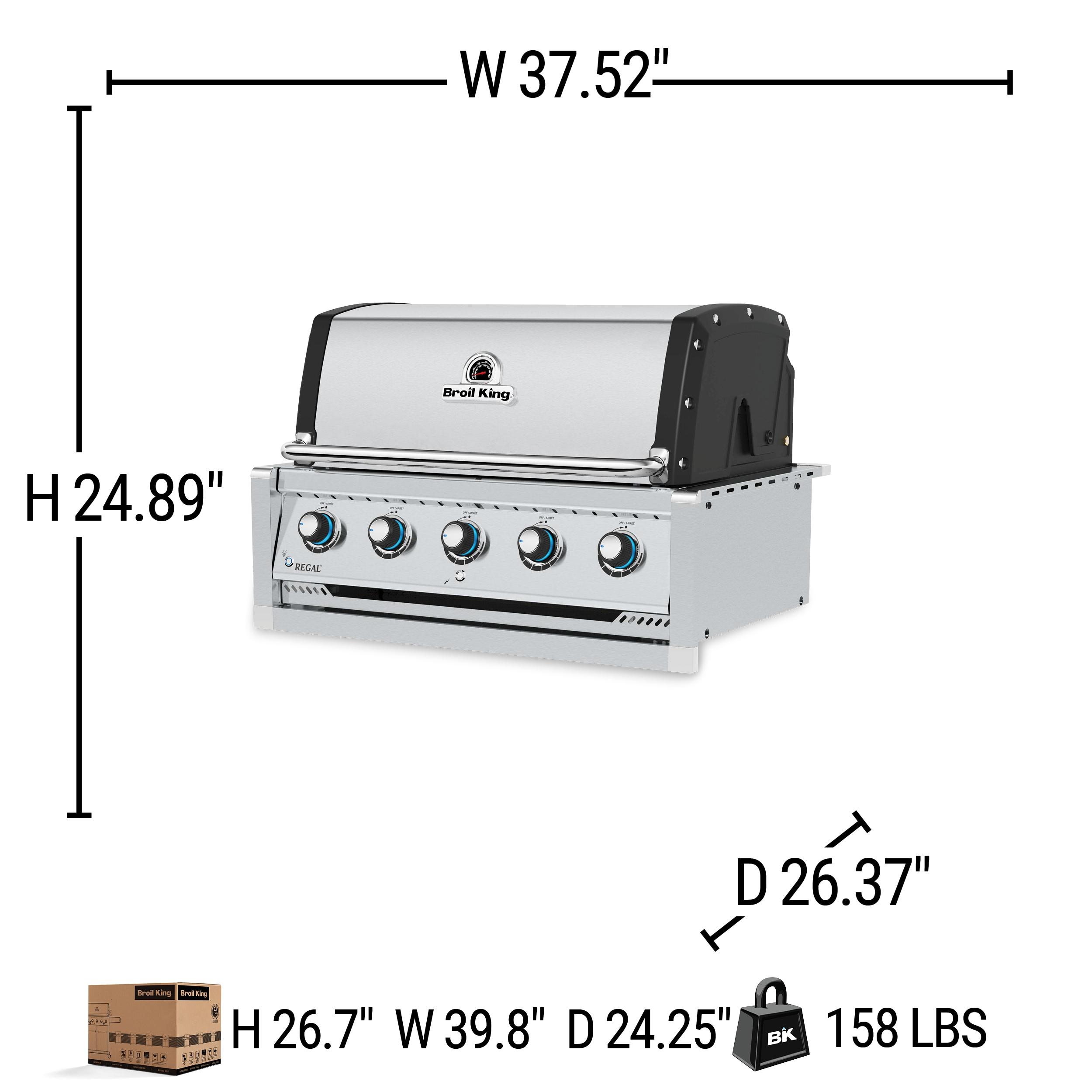 Broil King Regal S 520 5-Burner Built-InGrill Head