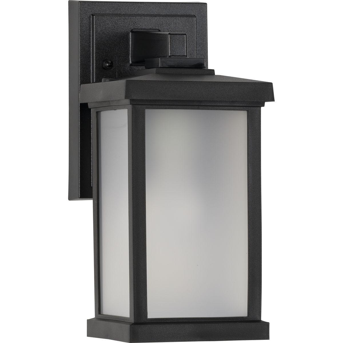 Progress Lighting, Trafford, 1-Light Outdoor Wall Light, Textured Black, Polycarbonate Material