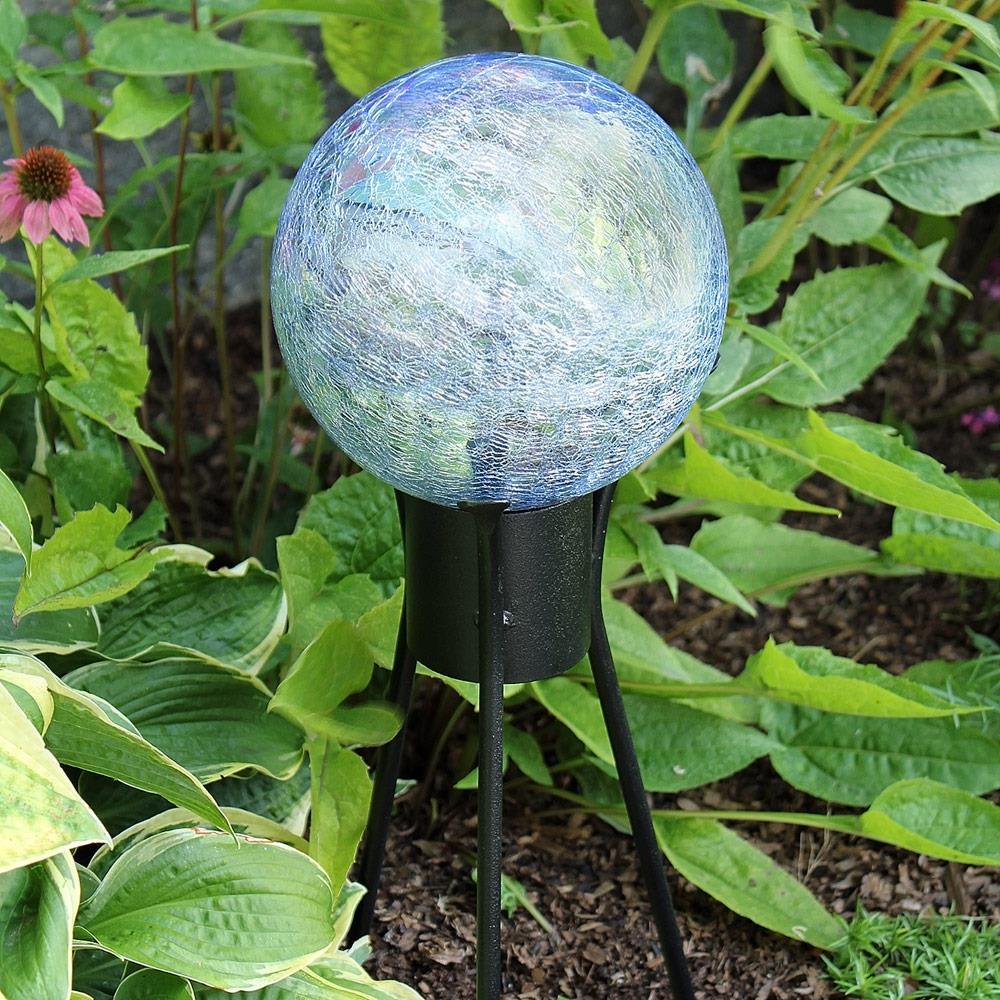 Crackle Glass Garden Statue