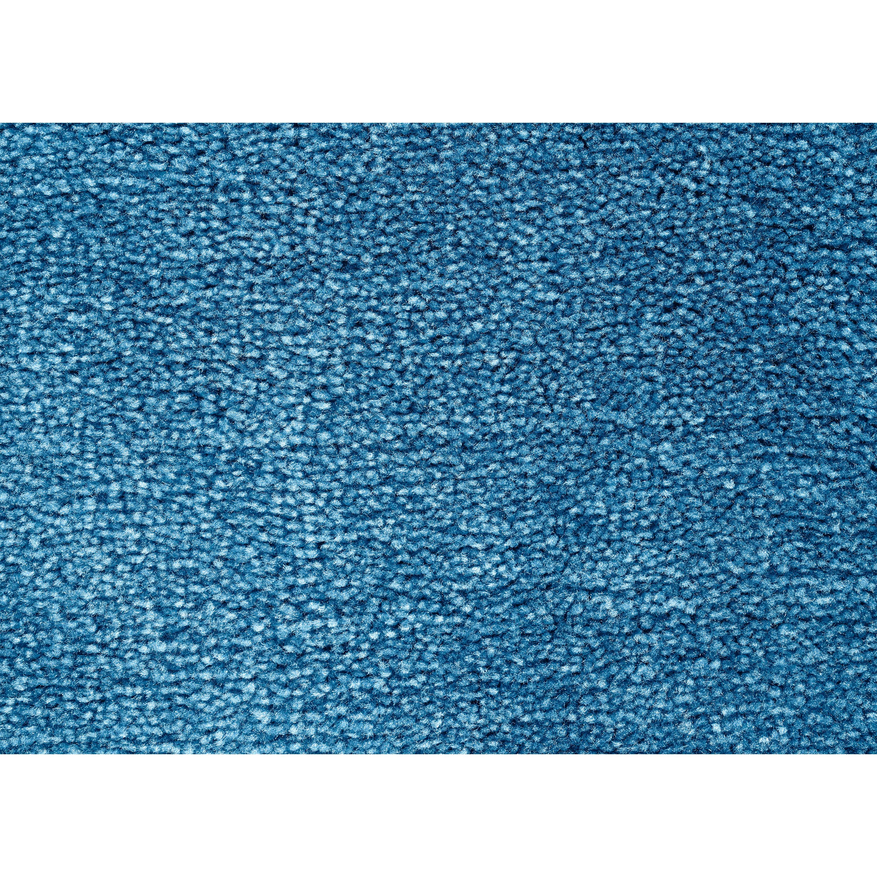 4pc Traditional Nylon Washable Bathroom Rug Set Basin Blue - Garland Rug: Includes Lid & Contour Cover, Machine Made