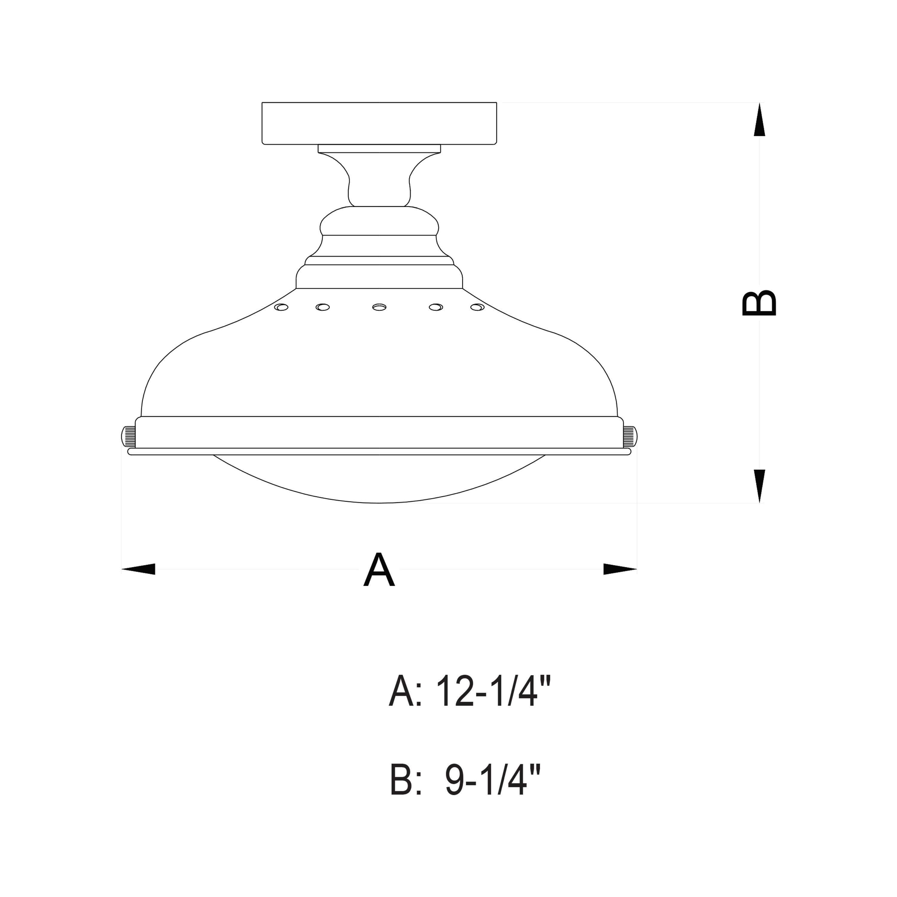 Vaxcel Keenan 1 - Light Flush Mount in  Oil Rubbed Bronze