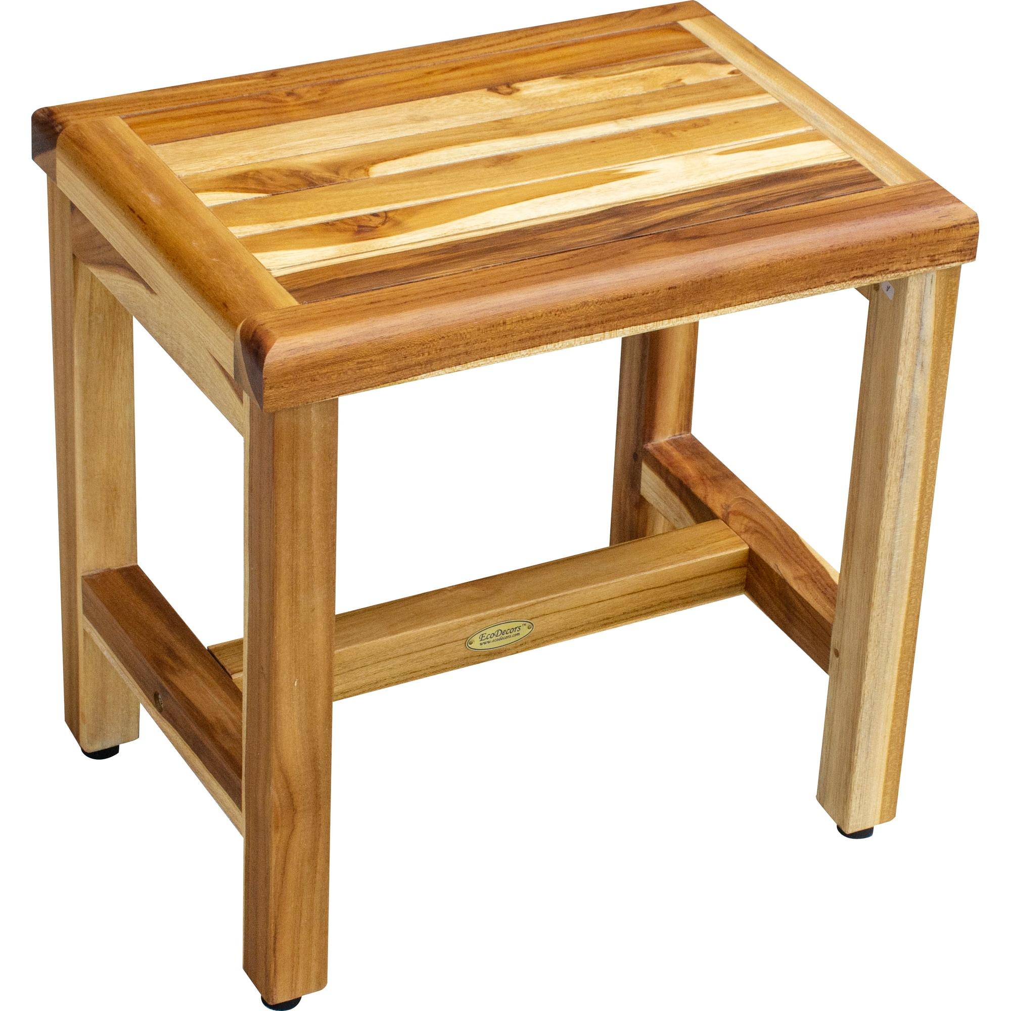 Earthy Teak Classic 18'' W Teak Shower Bench