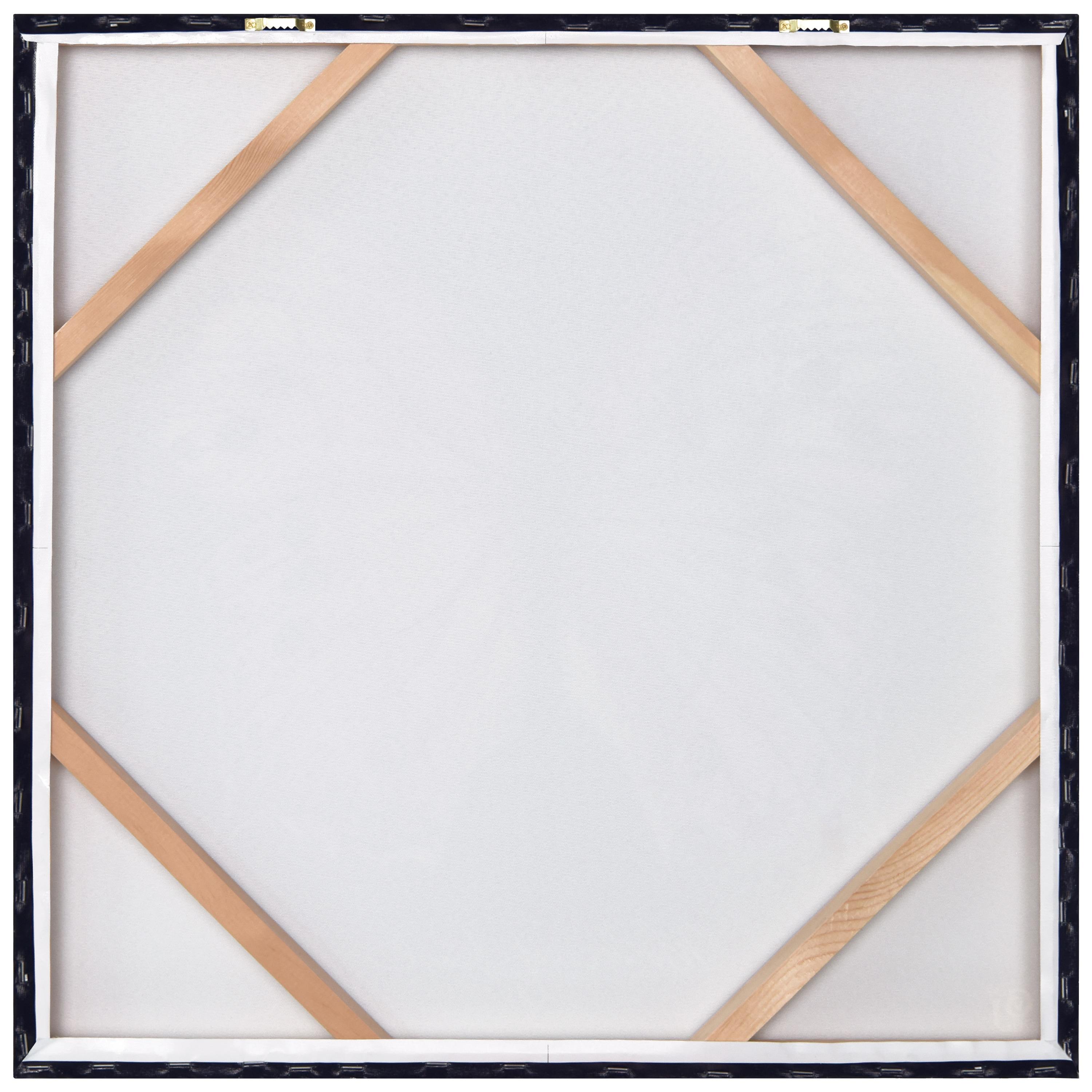 "Blue Monarch Elegance" Crystallus Epoxy Coated Wrapped Glossy Butterfly Canvas Wall Art with Heavy Acrylic Crystal Shards Embellishments