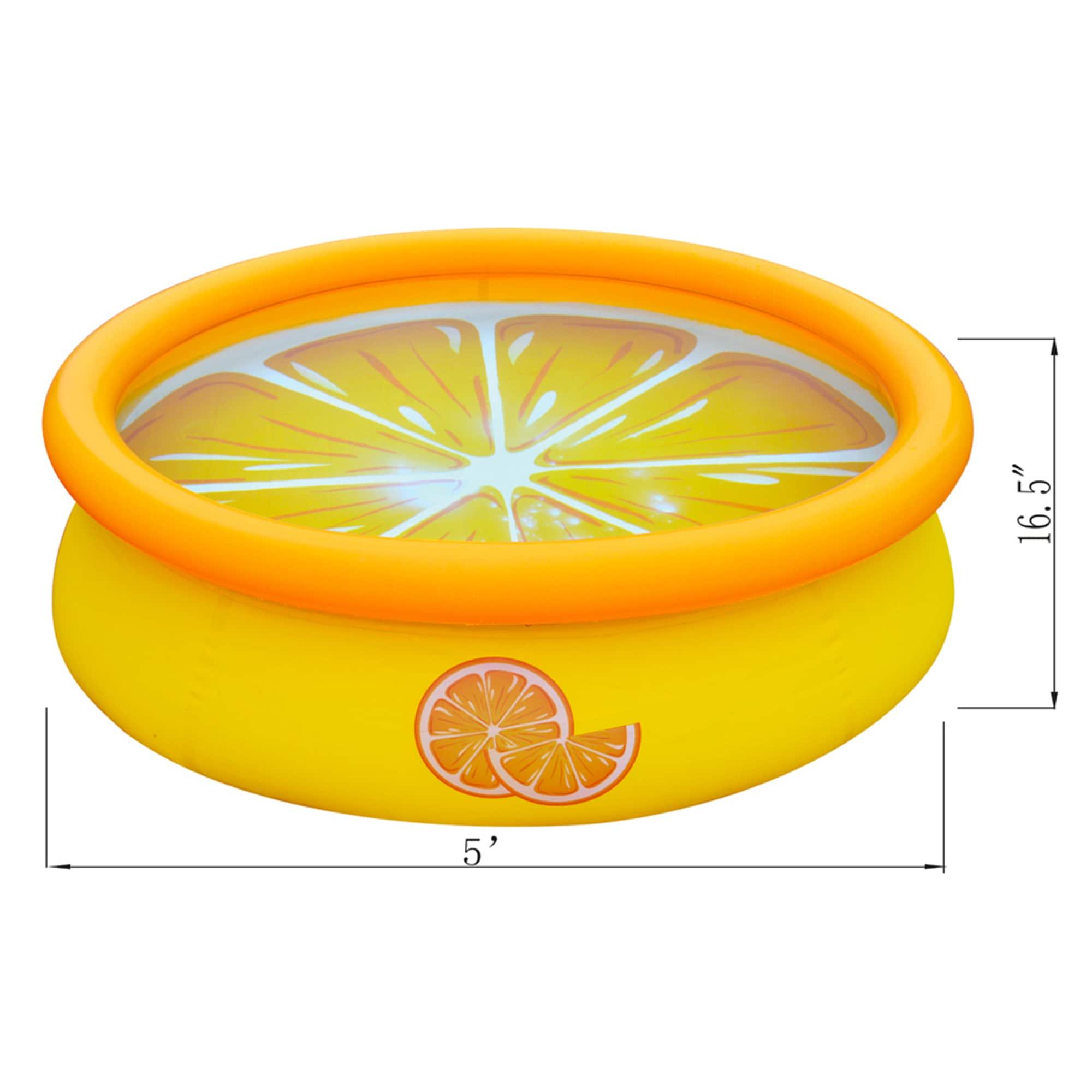 JLeisure Plastic Round Inflatable Pool 25'' H x 96'' W x 96'' L (Set of 2)