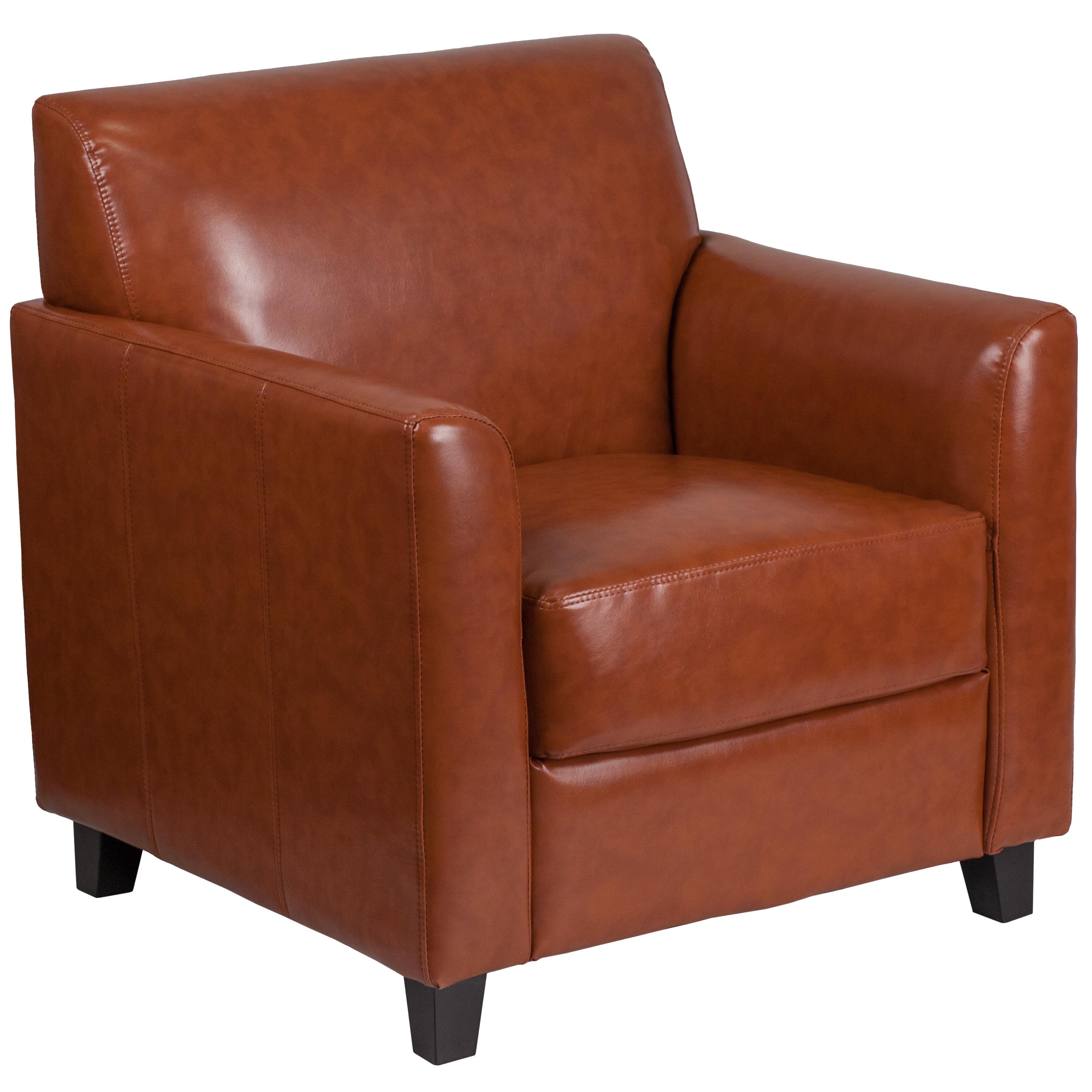 Hercules Faux Leather Seat Reception Chair with Wood Frame