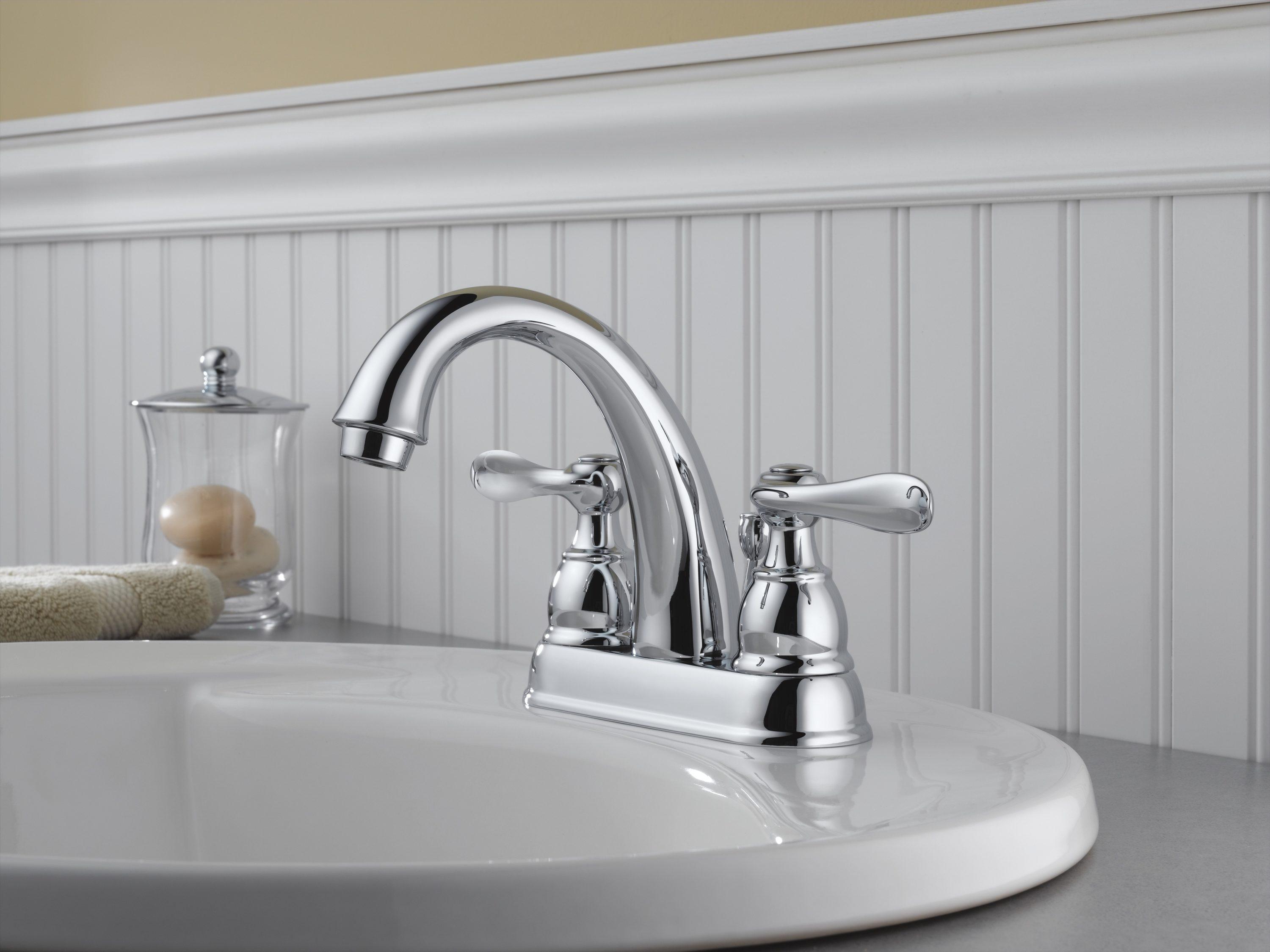 Windemere Centerset Bathroom Faucet with Drain Assembly, 2-handle Bathroom Sink Faucet