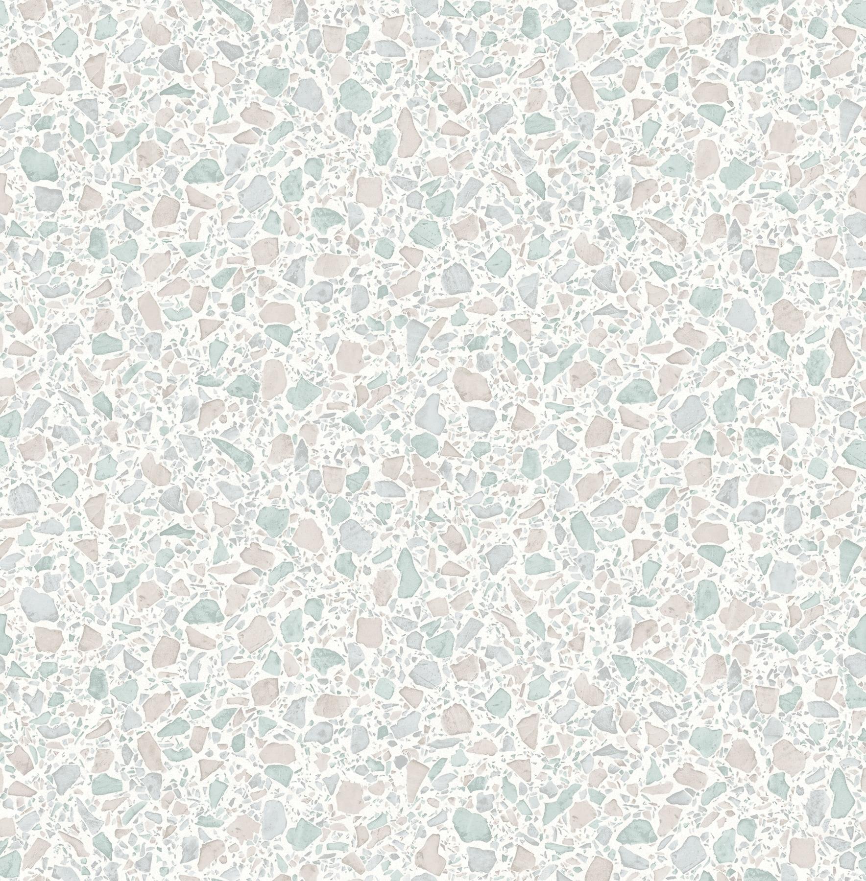 Fine Decor Aldrich Light Grey Terrazzo Wallpaper, 20.5-in by 33-ft, 56.4 sq. ft