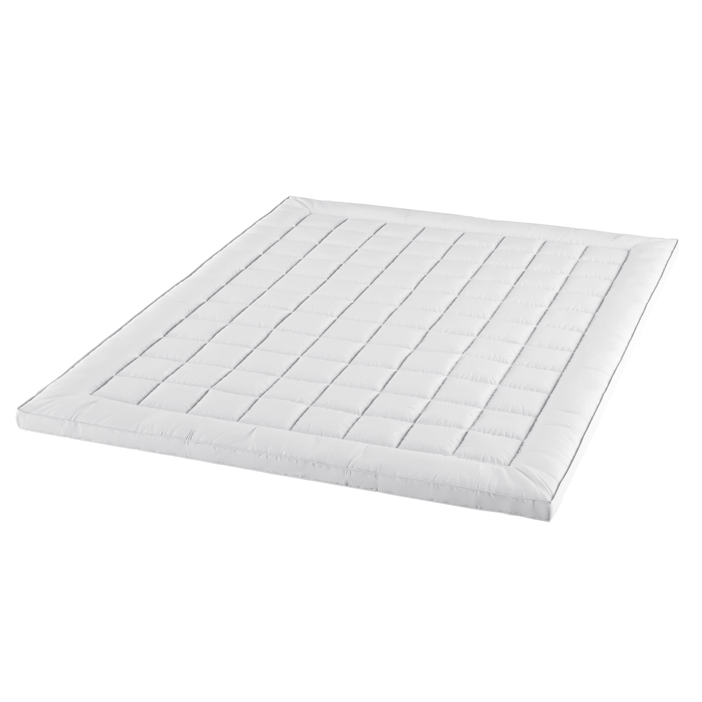 Hastings Home Queen 3" Down Alternative Filled Pillow-Top Mattress Topper - White