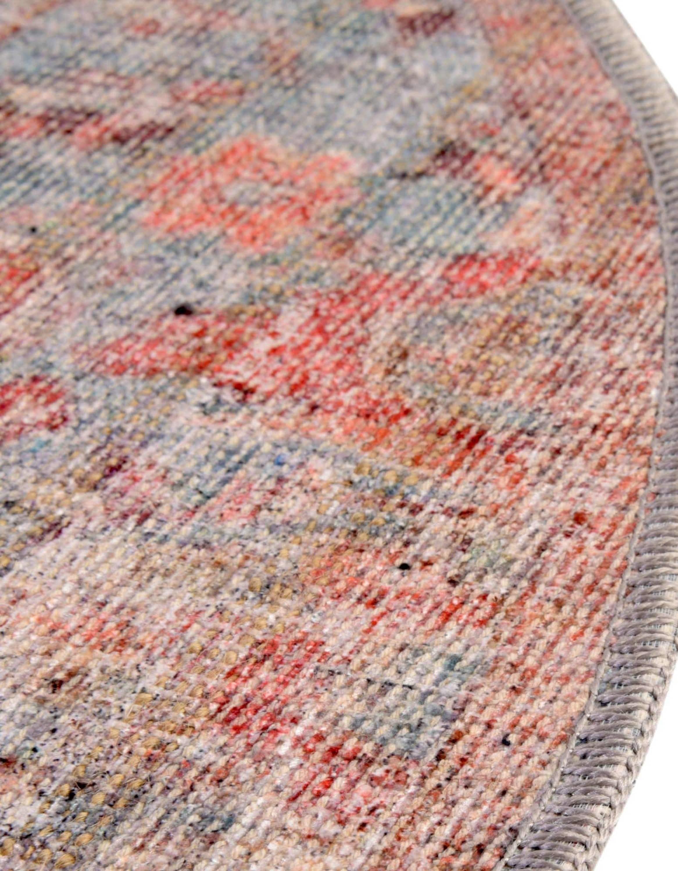 Unique Loom 3' 3 x 3' 3 Nostalgia Olivia Machine Washable Antique Blue Area Rug