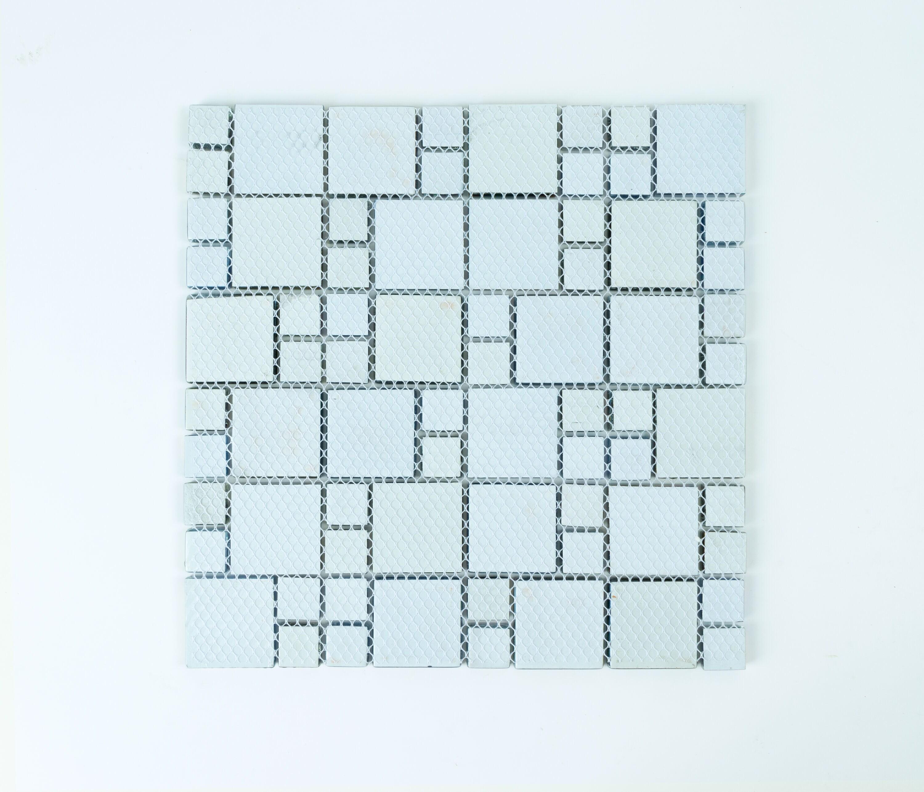 Reflections Artista Glass Versailles Mosaic Sheet Tile