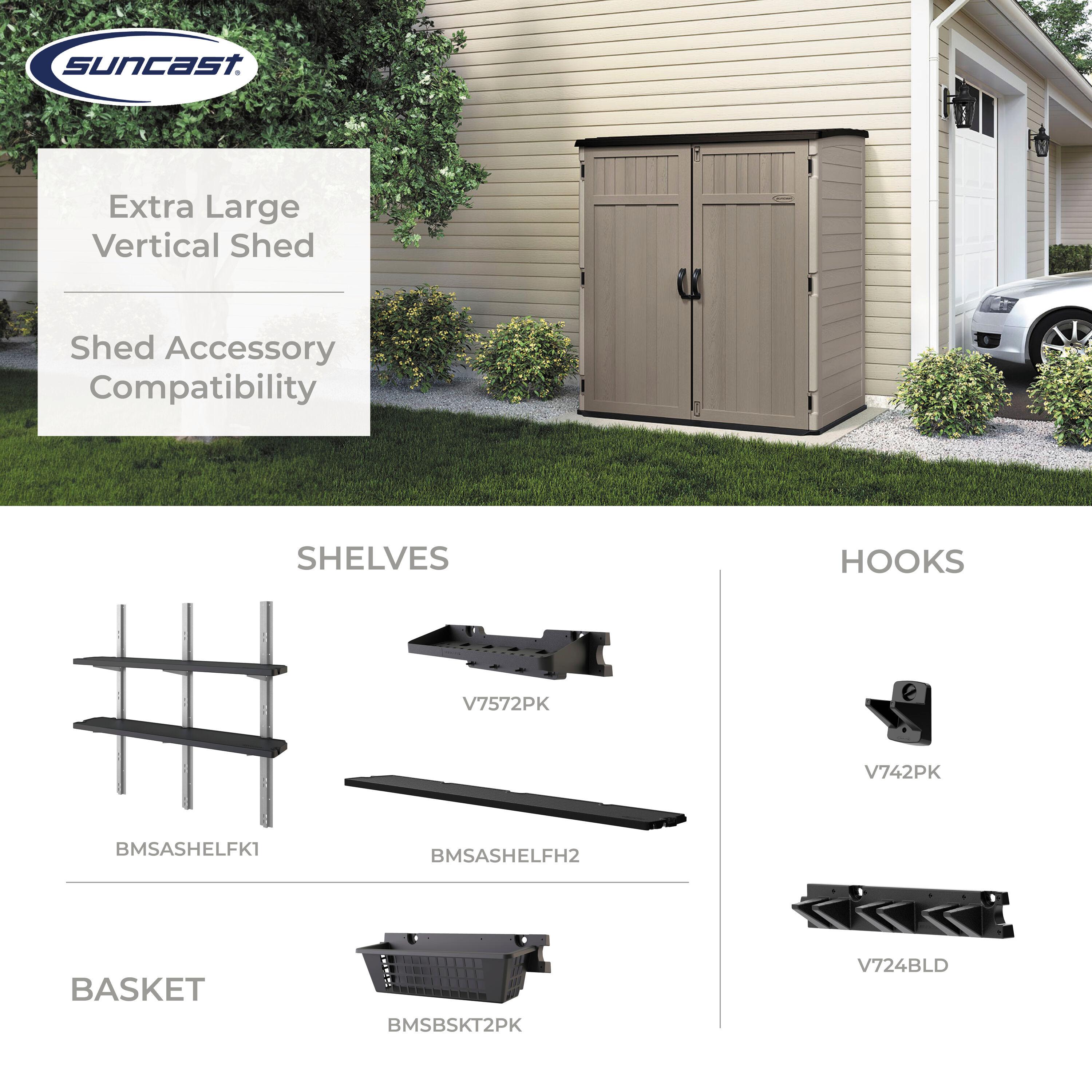 Suncast Suncast 6 ft. W x 4 ft. D Resin Vertical Tool Shed