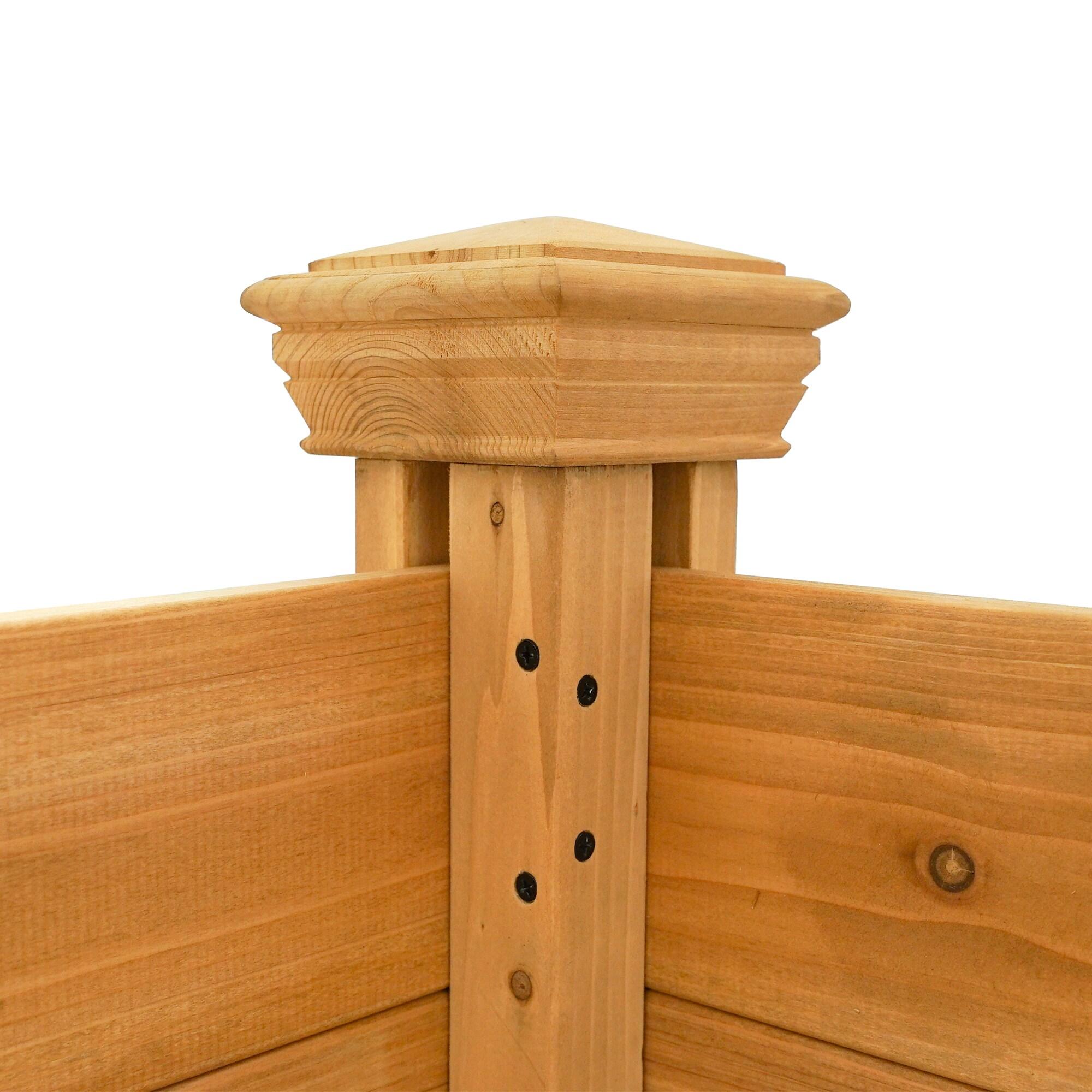 4ft H x 4ft W (2 Panels) No Dig Enclo Premium Wood Privacy Screen, Ideal Outdoor Privacy Wall, Pool Equipment Enclosure, Cedar Privacy Fence, Trash Can Enclosures, Air Conditioner Fence, EC18029