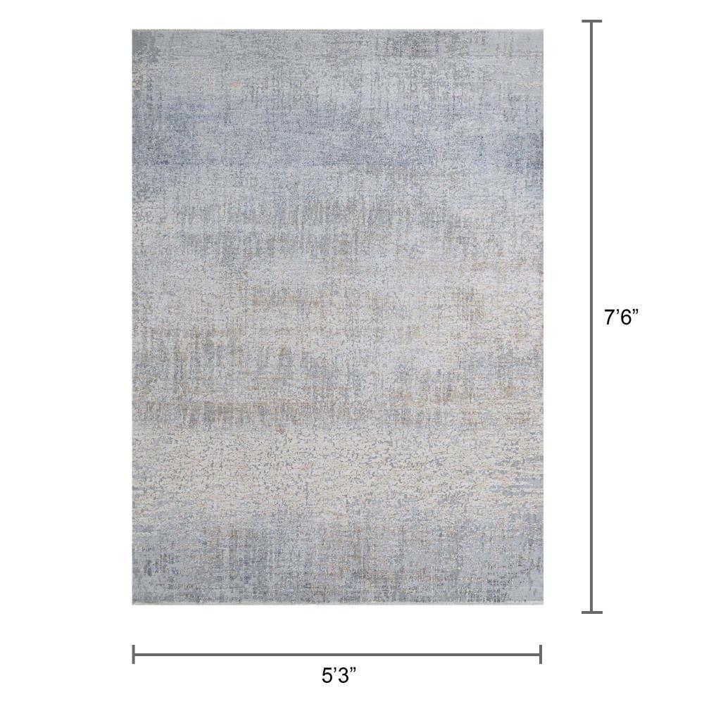 Couristan Couture Aquarelle Area Rug, 5'3" x 7'6", Pewter-Mode Beige