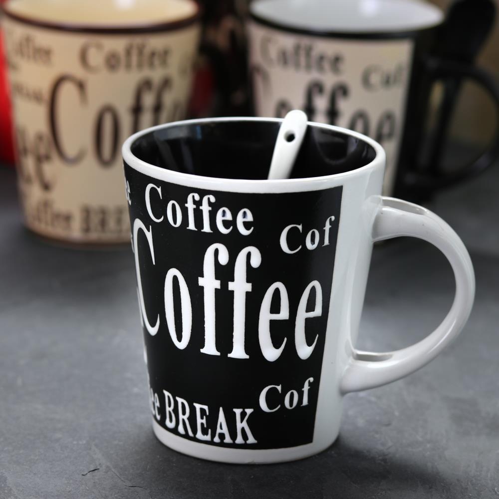 Mr. Coffee Bareggio 8 Piece Coffee with Spoon Set , 4 Designs