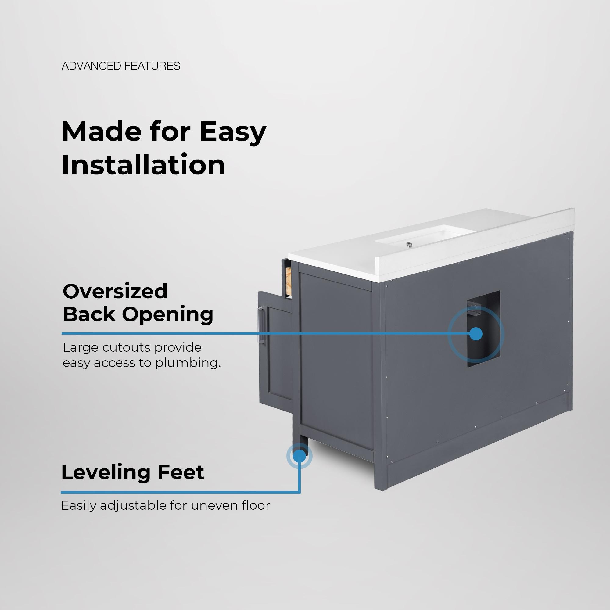 OVE Decors Tahoe 48" Single Bathroom Vanity