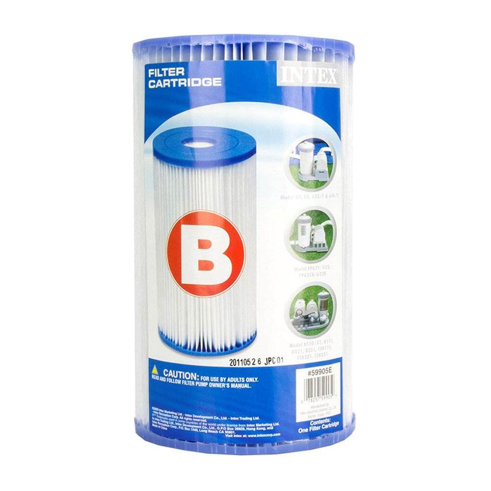 Intex 2500 GPH Swimming Pool Filter Pump & Type B Replacement Filter Cartridge