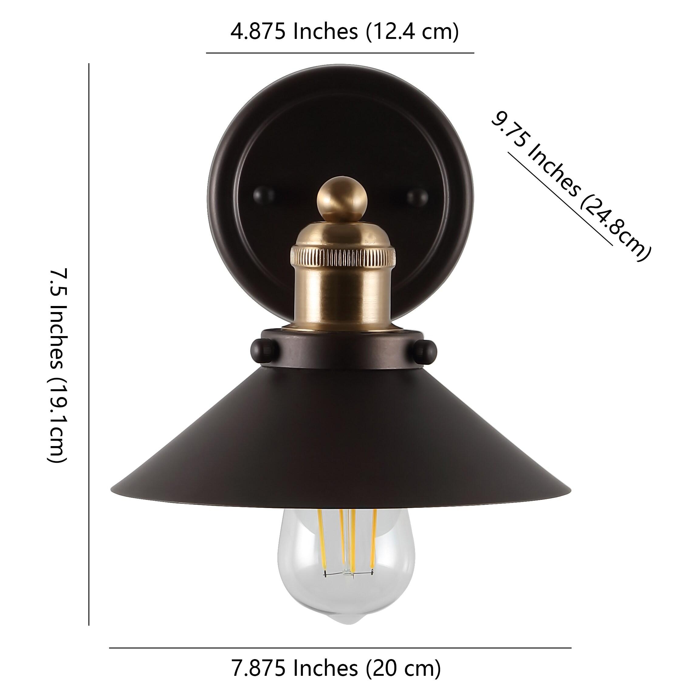 July Collection Industrial Charm Sconce in Oil Rubbed Bronze - 7.88 in