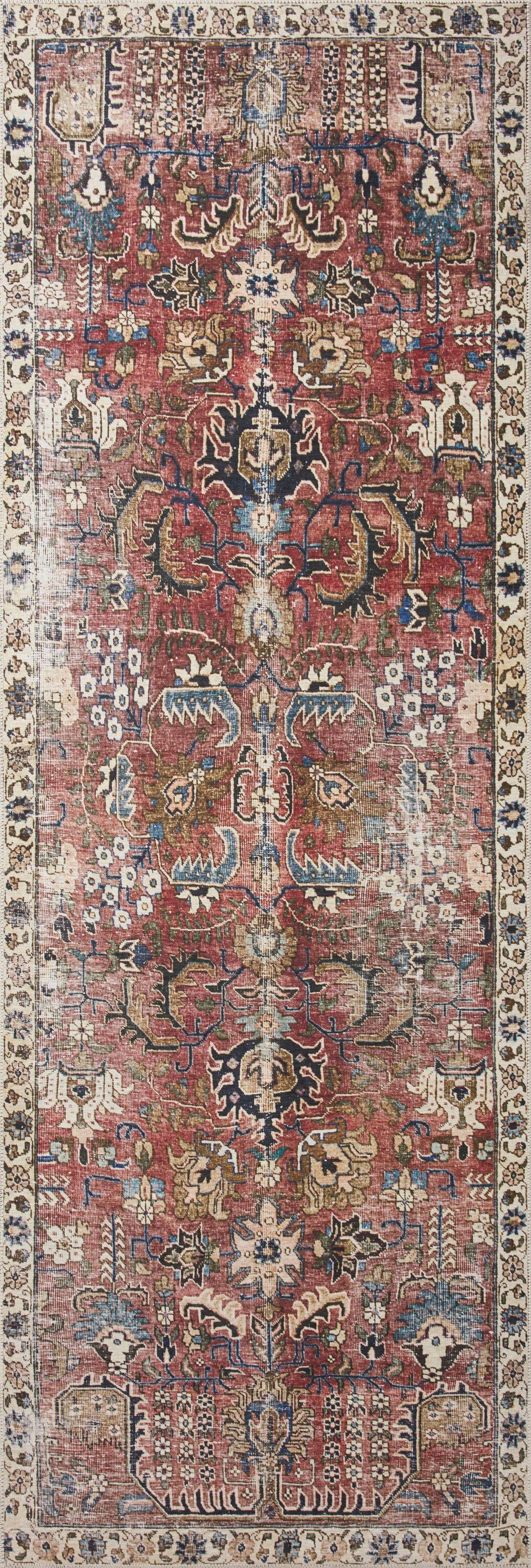 Chris Loves Julia x Loloi Jules Oriental Merlot Rug