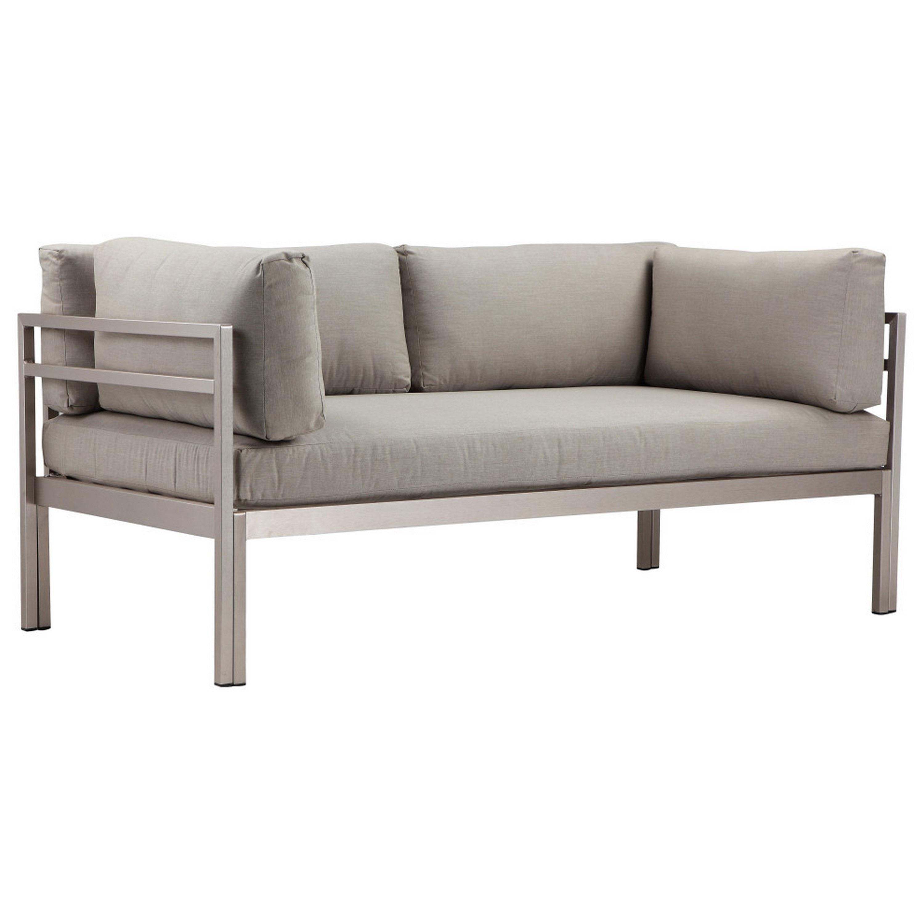 Ramsey 65'' Powder Coated Aluminum Outdoor Sofa