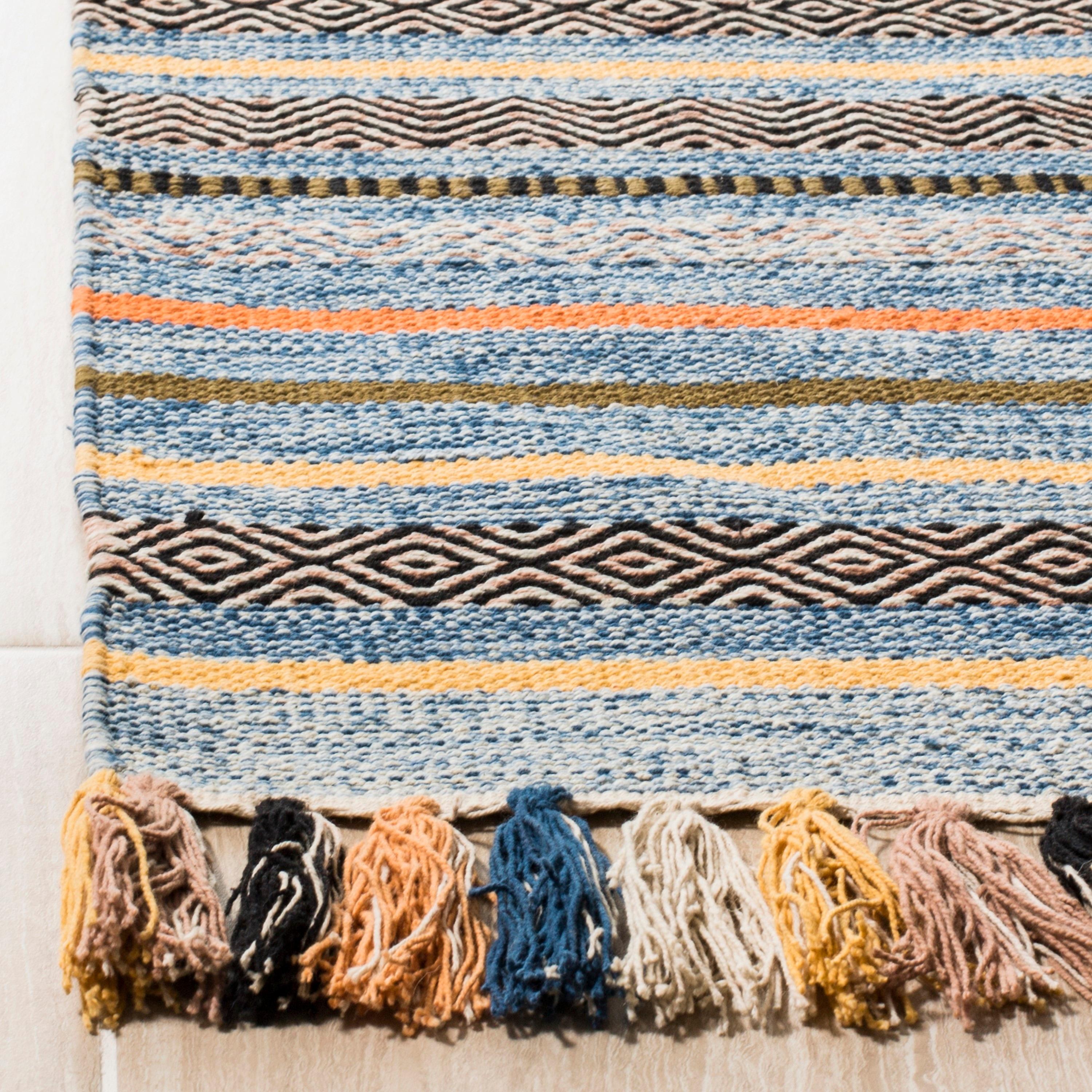 Montauk MTK901 Hand Woven Indoor Area Rug - Blue/Multi - 6'x6' - Safavieh.