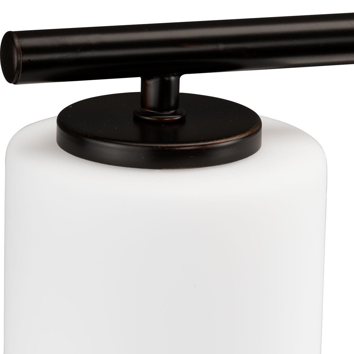 Progress Lighting Replay Collection 2-Light Bath Vanity, Brushed Nickel, Shade Included