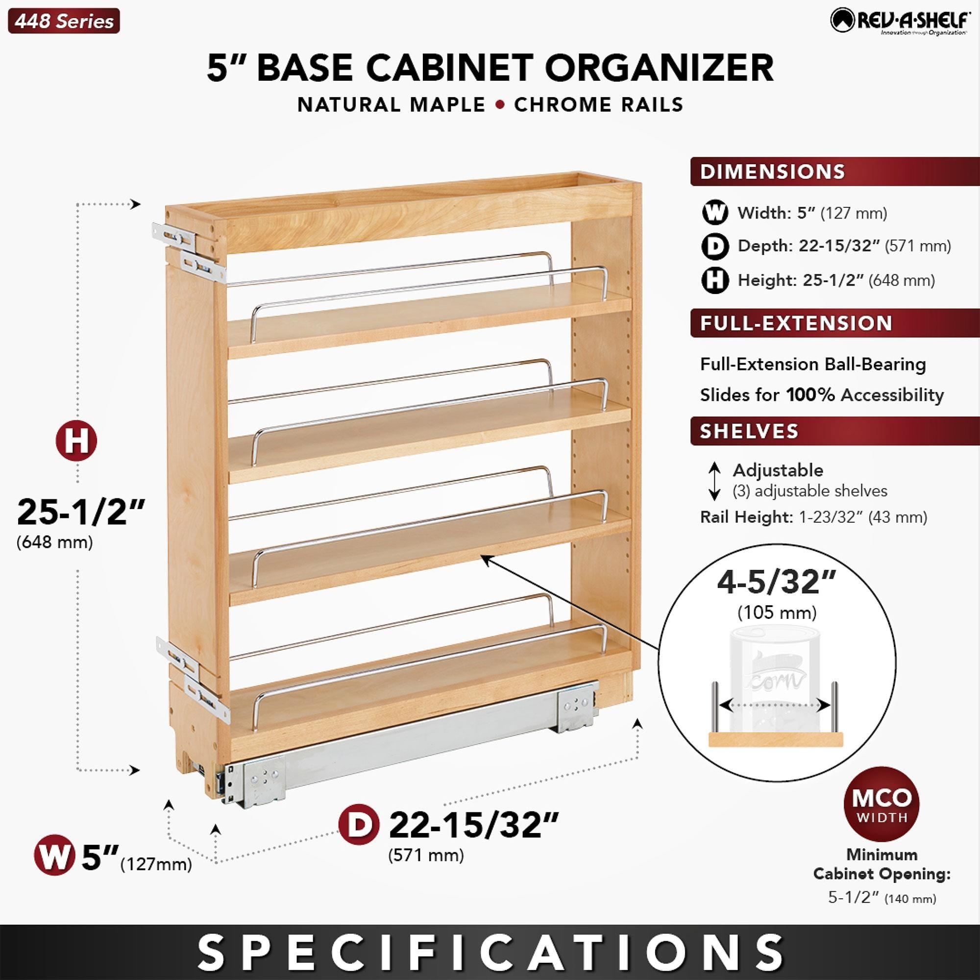 Rev-A-Shelf Pull Out Kitchen Cabinet Organizer Pantry Spice Rack