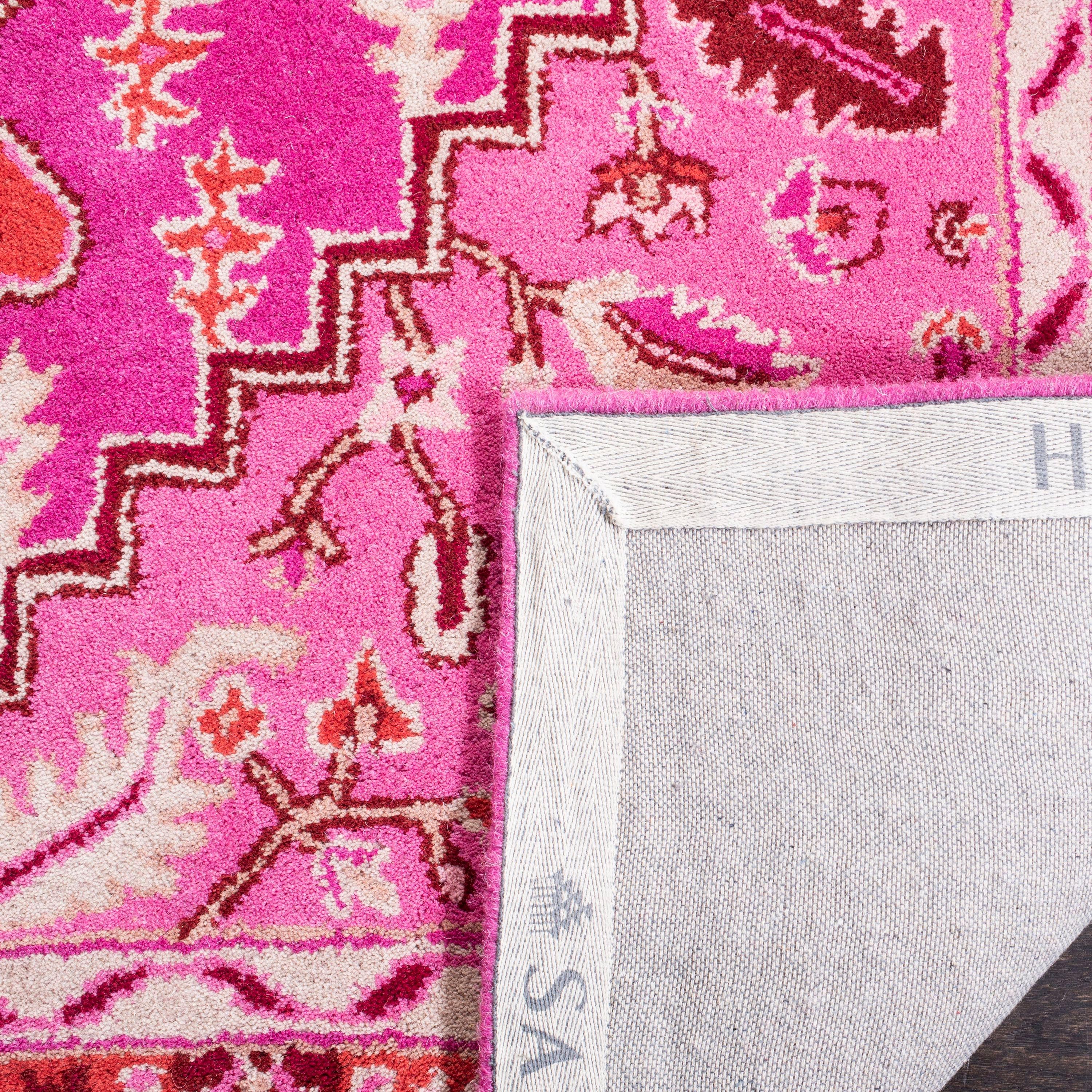 Bellagio BLG545 Hand Tufted Area Rug - Red/Pink - 8'x10' - Safavieh.