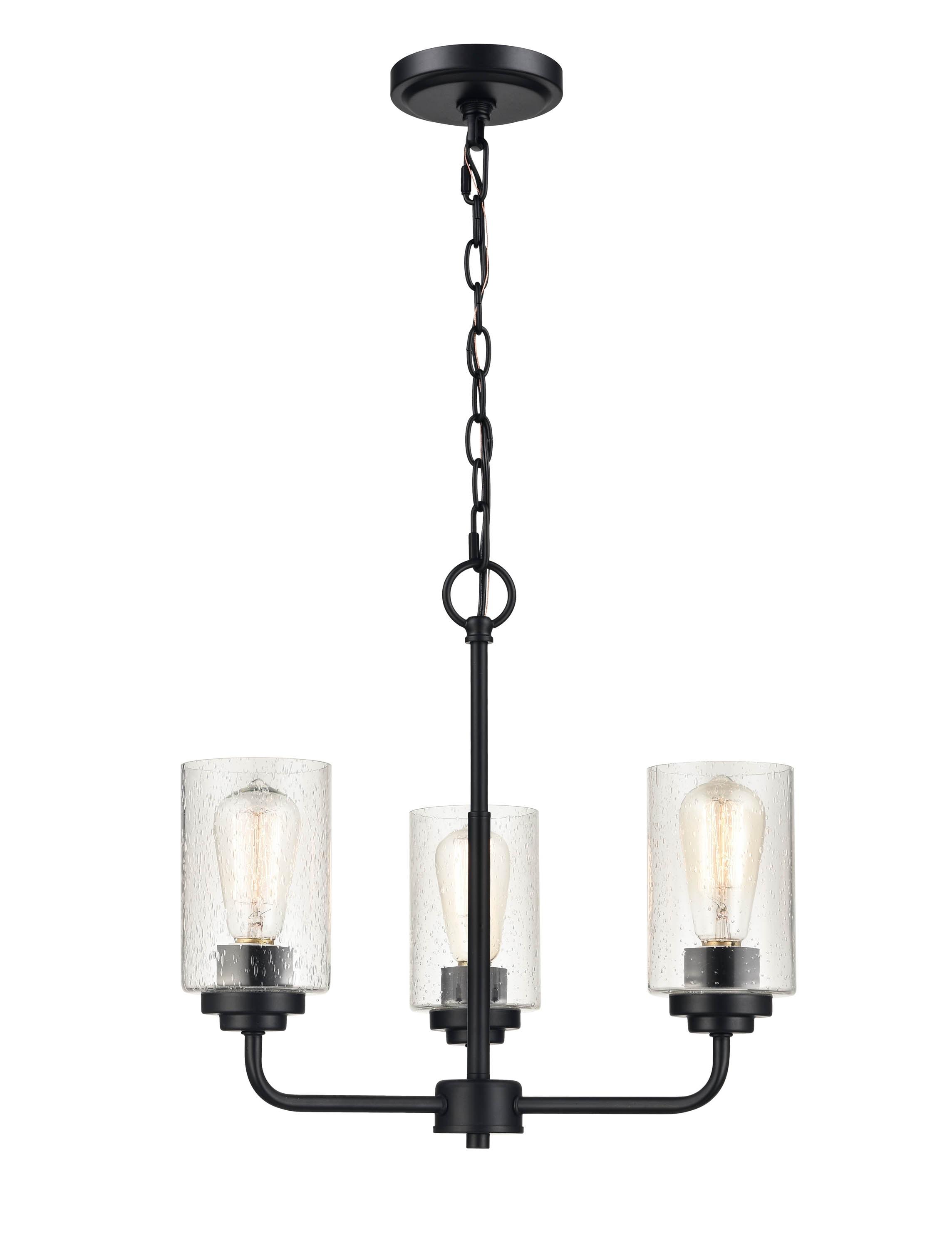 Millennium Lighting Moven 3 - Light Chandelier in  Matte Black