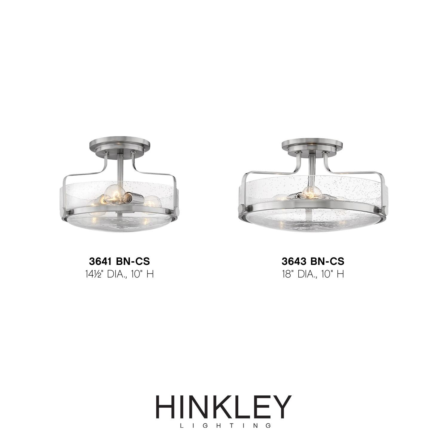 Harper 3-Light Semi-Flush Mount Retro Ceiling Light