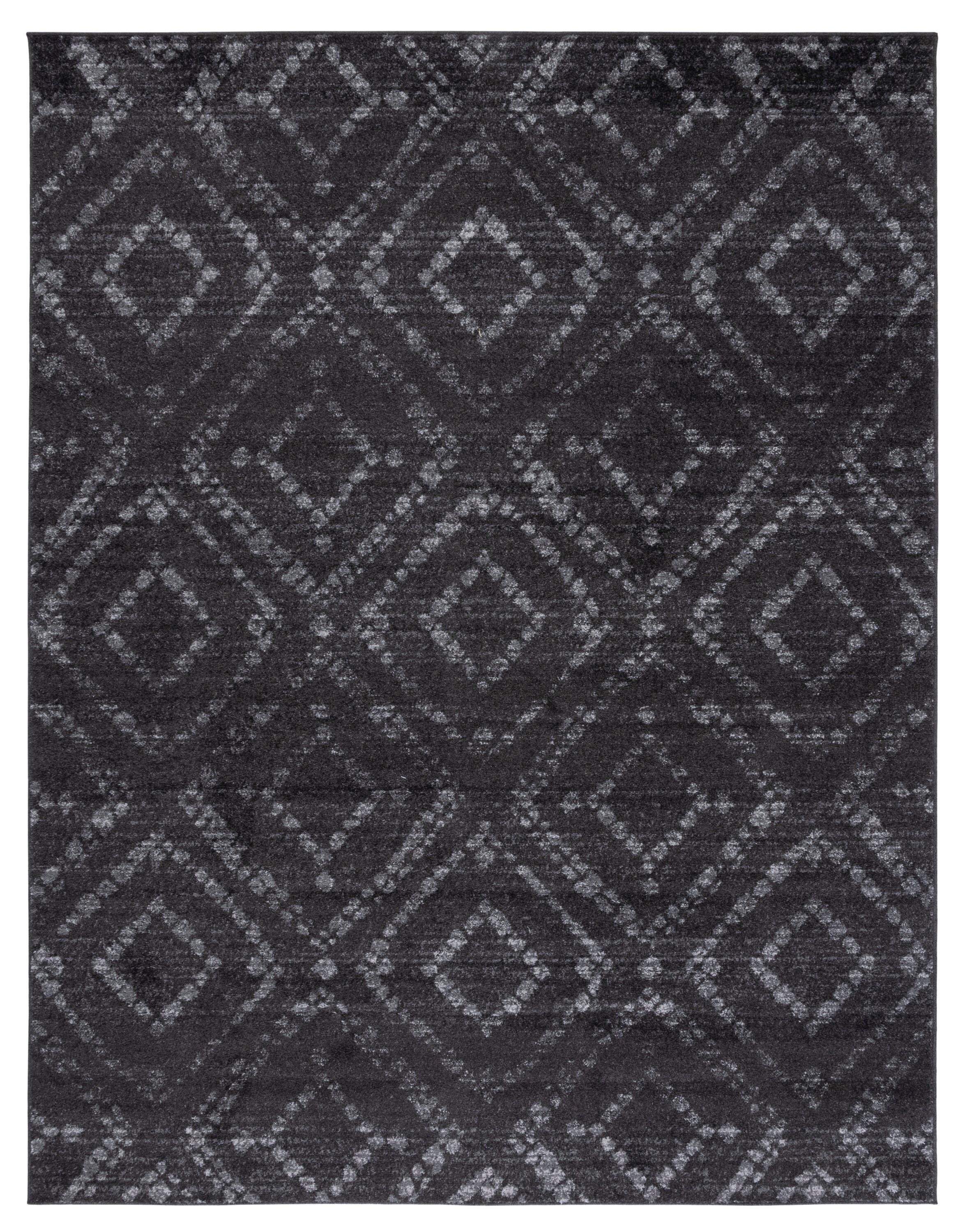 SAFAVIEH Adirondack Lecia Geometric Area Rug, Dark Grey/Grey, 9' x 12'