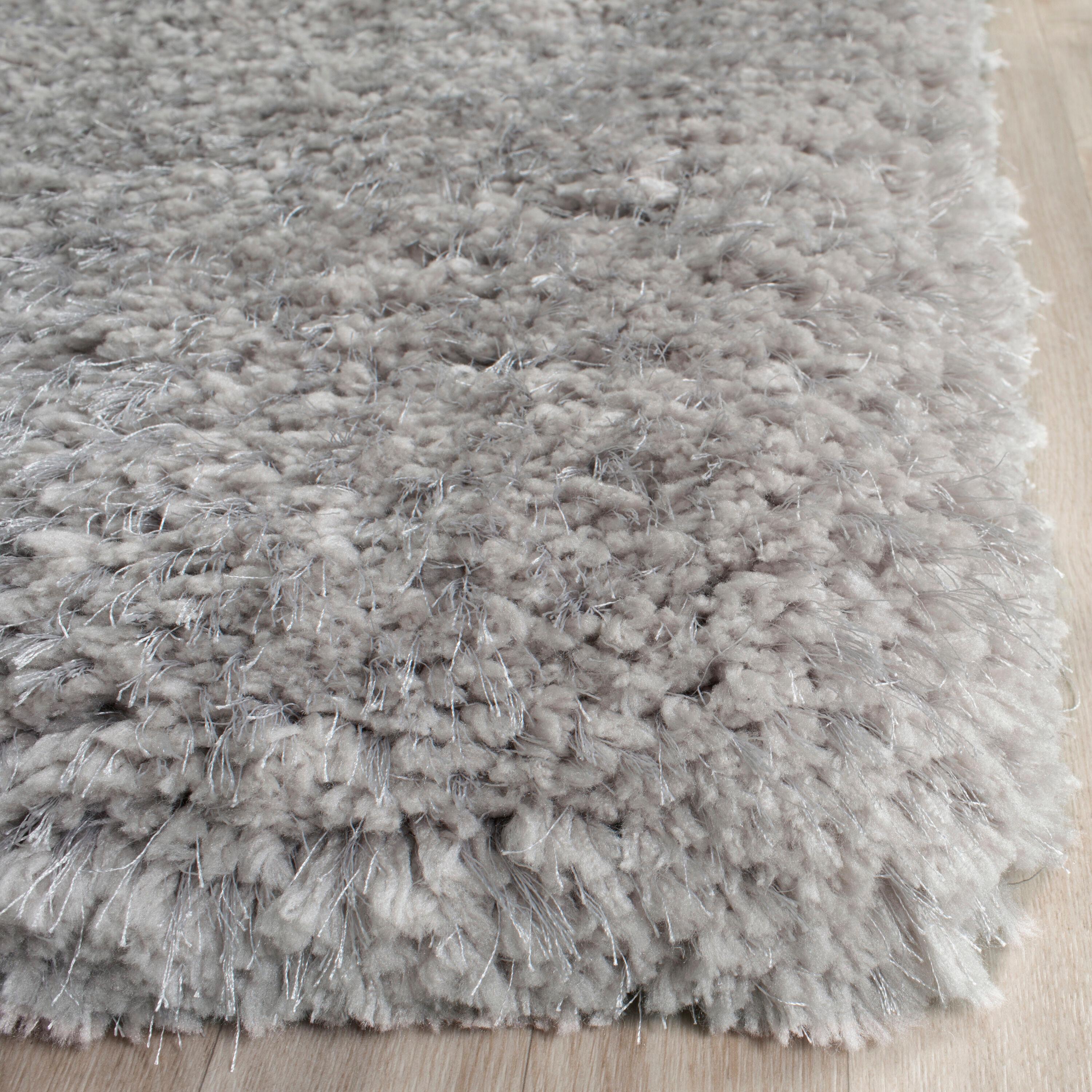Supreme Shag SGS621 Hand Tufted Indoor Area Rug - Silver - 8'x10' - Safavieh
