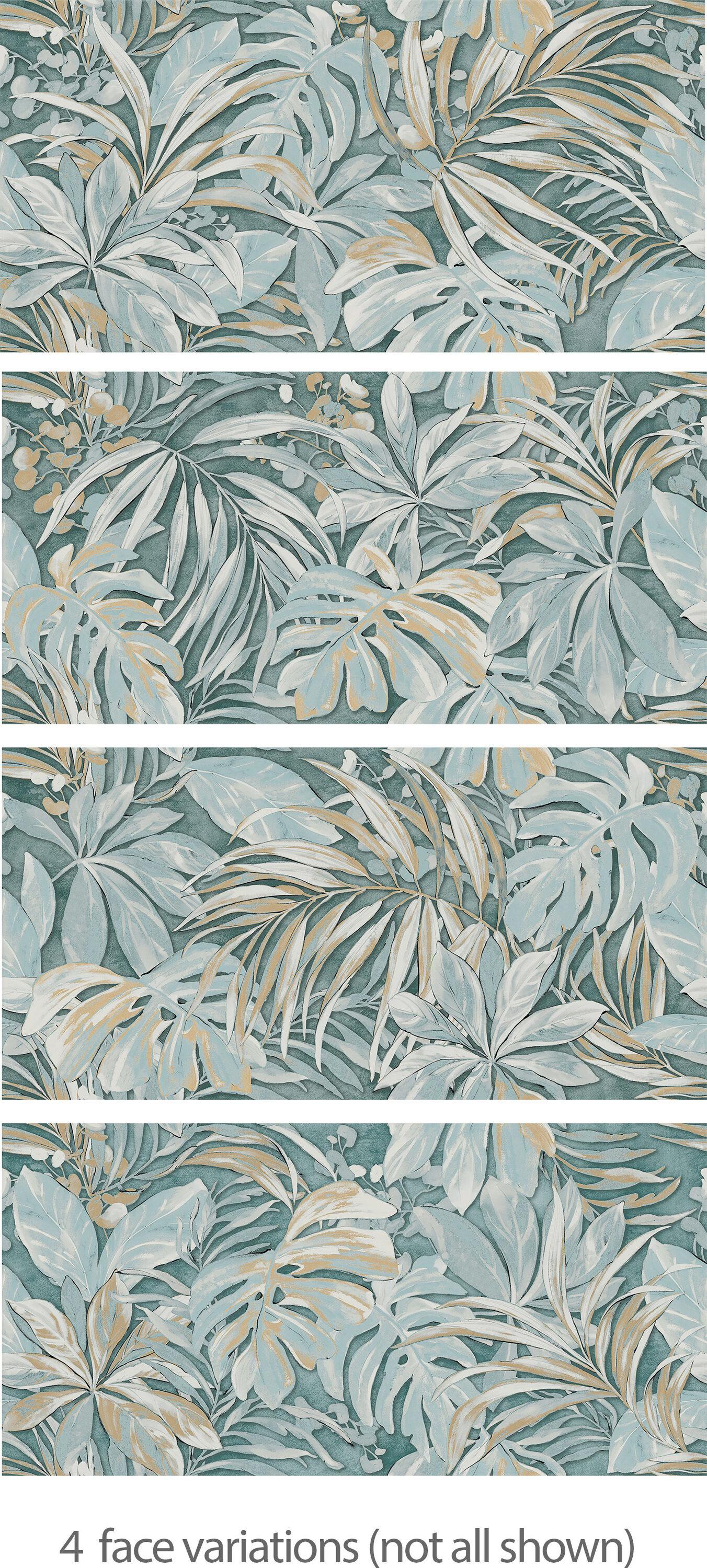 Parete Tropici 24" x 47" Porcelain Natural / Floral Wall & Floor Tile