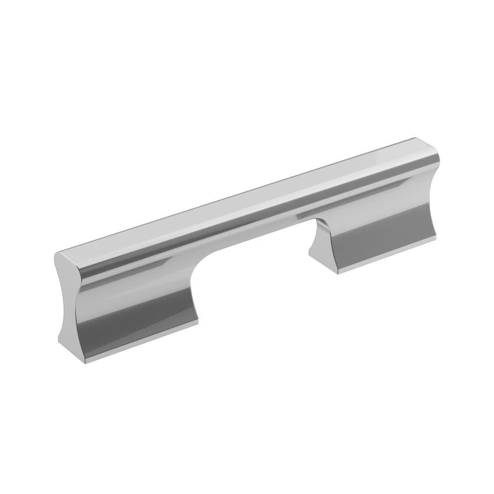 Amerock Status 3-3/4 inch (96mm) Center-to-Center Polished Chrome Cabinet Pull