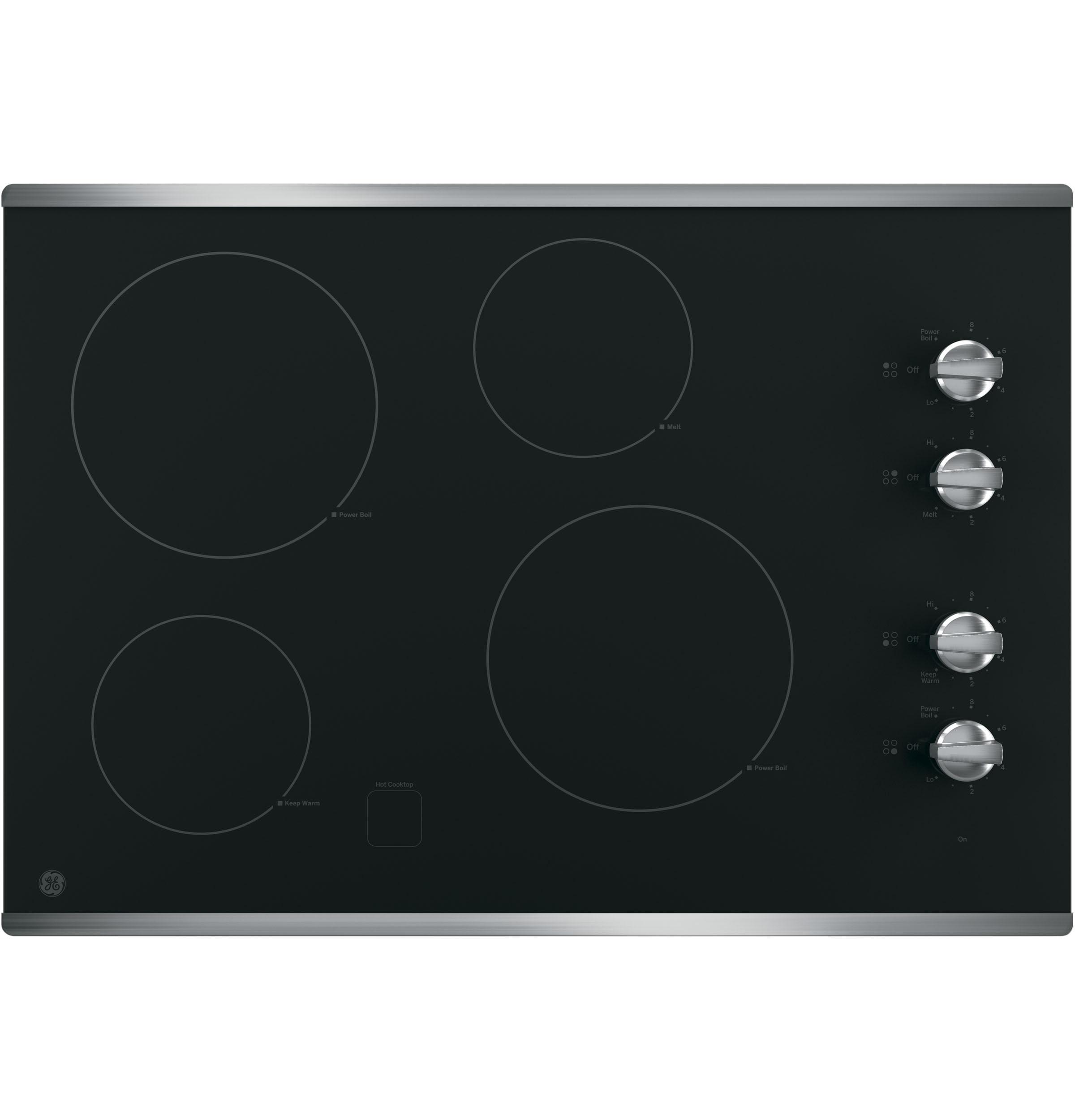 GE 30" Built-In Knob Control Electric Cooktop