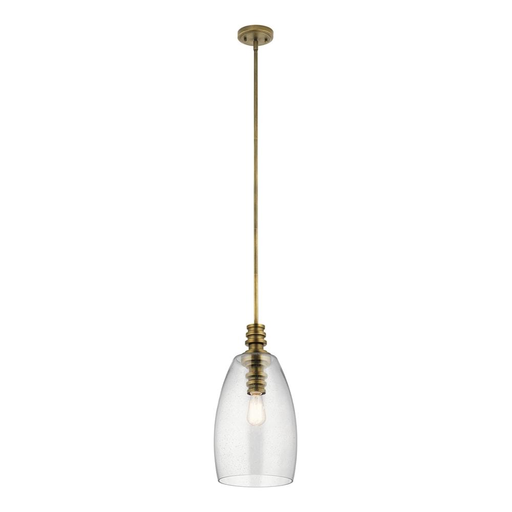 Kichler Lighting Lakum 1 - Light Pendant in  Natural Brass