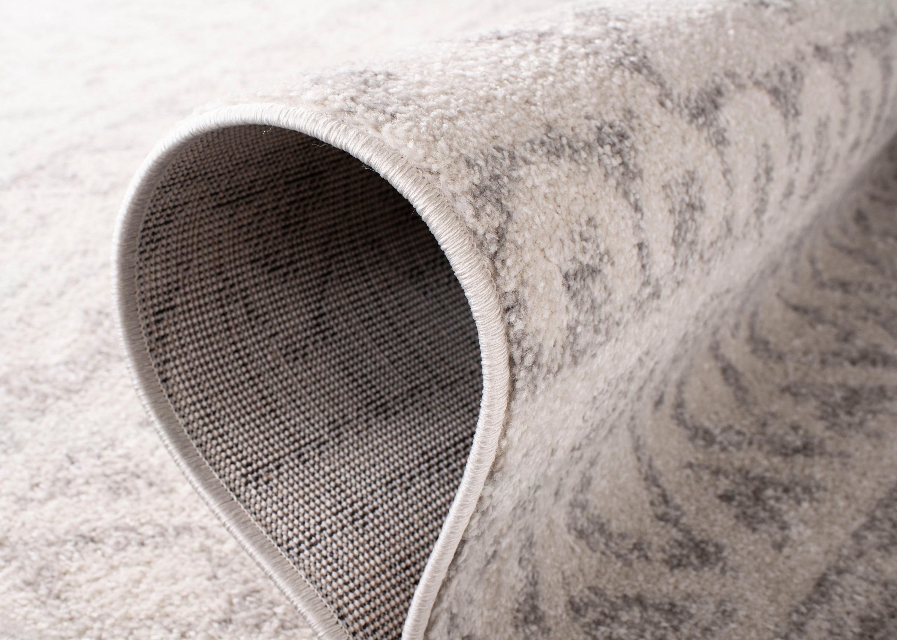 Adirondack ADR119 Machine Made Indoor Area Rug - Ivory/Silver - 6'x9' - Safavieh