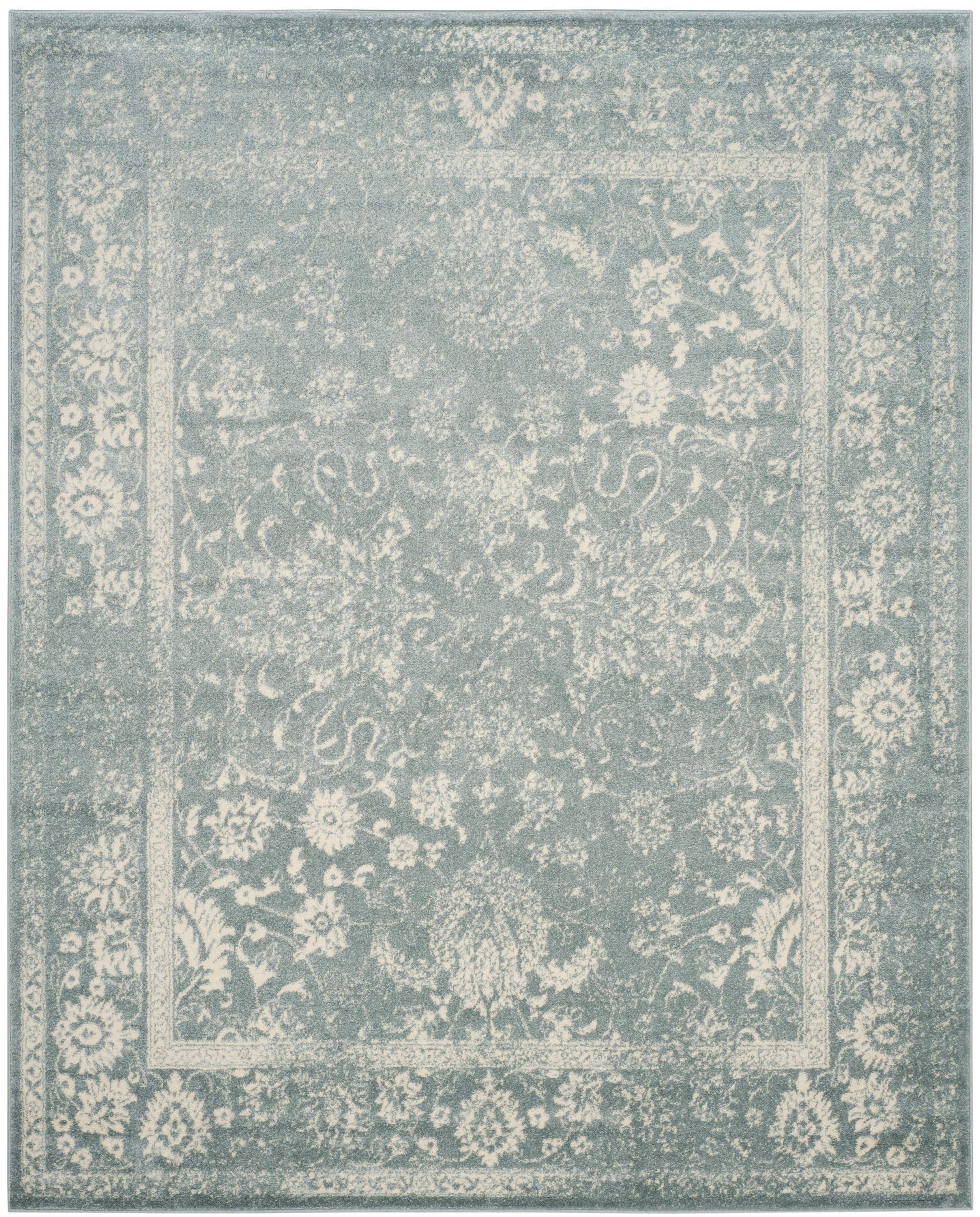 Adirondack ADR109 Machine Made Indoor Area Rug - Slate/Ivory - 10'x14' - Safavieh