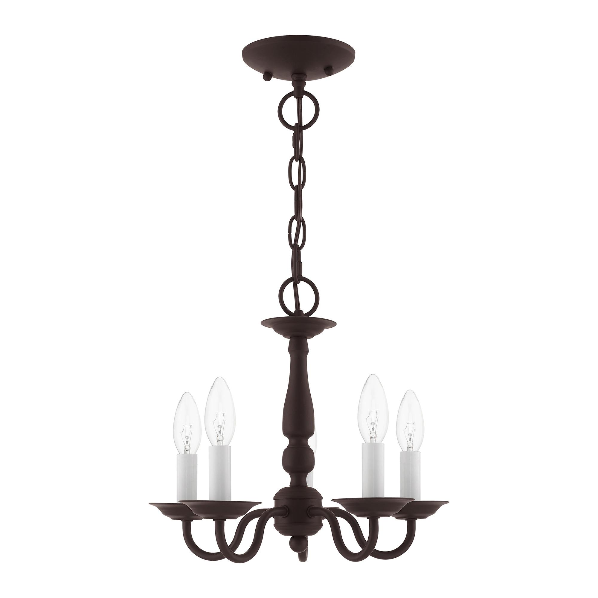 Livex Lighting Williamsburgh 5 - Light Chandelier in  Bronze