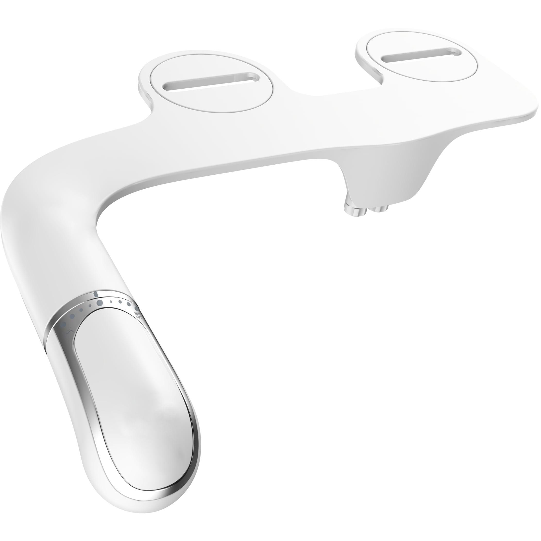 Bemis Assurance 3" Raised Toilet Seat with Handles and Bidet Attachment, Secure Hinges, Elongated, White 7YE85320H20 ARM