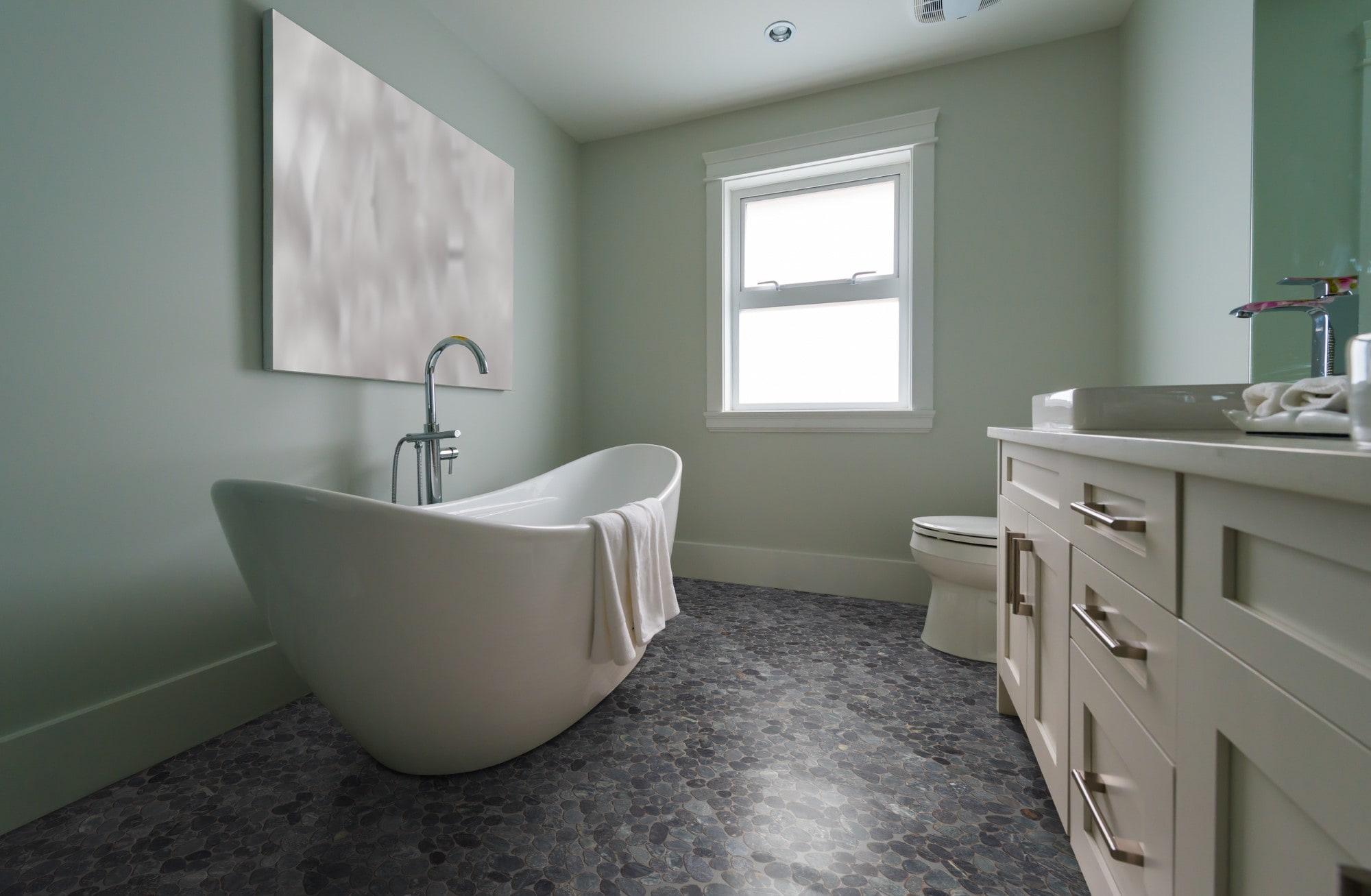 Sliced Pebble Mosaic Wall & Floor Tile