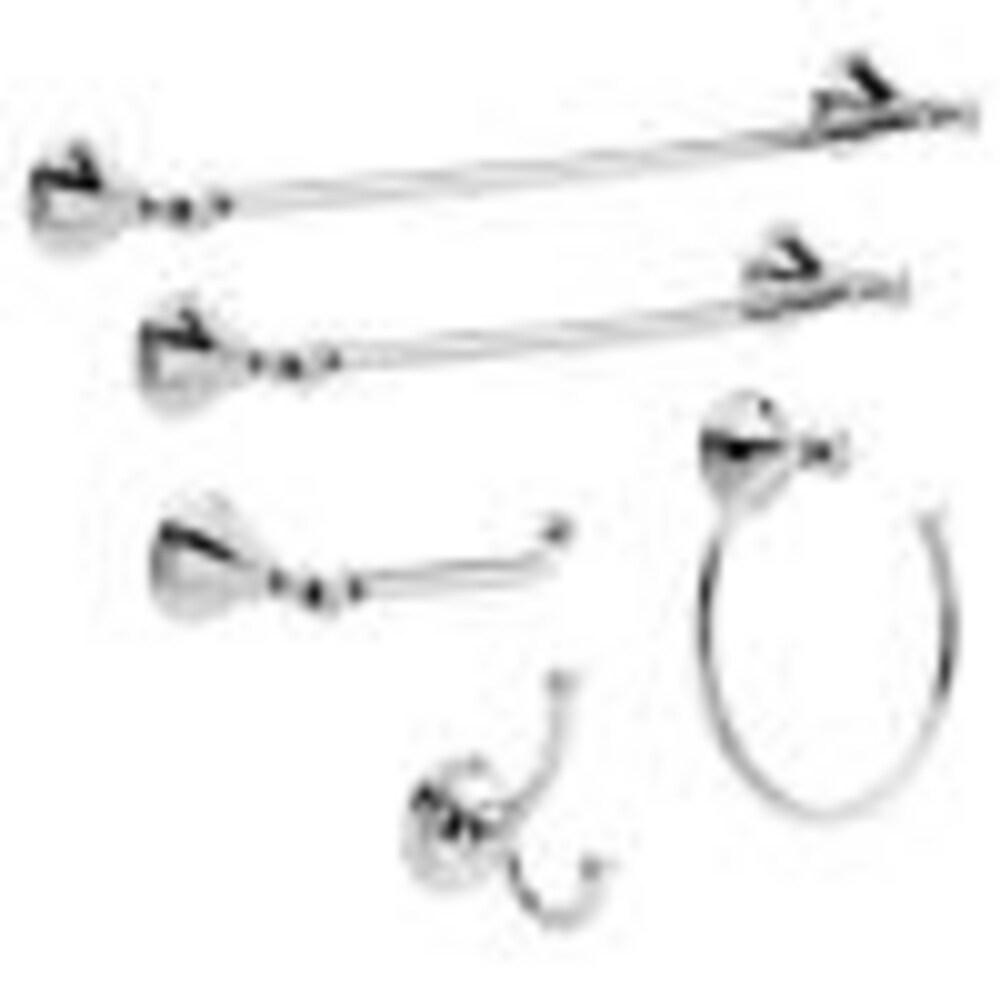 Cassidy 24 in. Wall Mount Double Towel Bar Bath Hardware Accessory