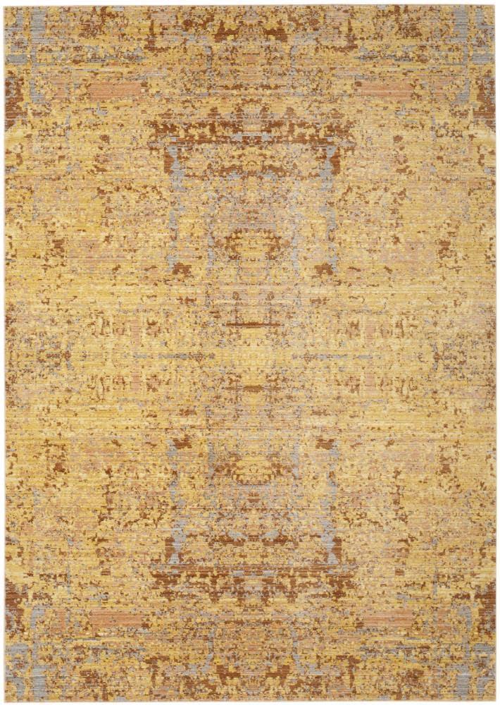 Mystique MYS971 Power Loomed Area Rug - Gold/Multi - 4'x6' - Safavieh.