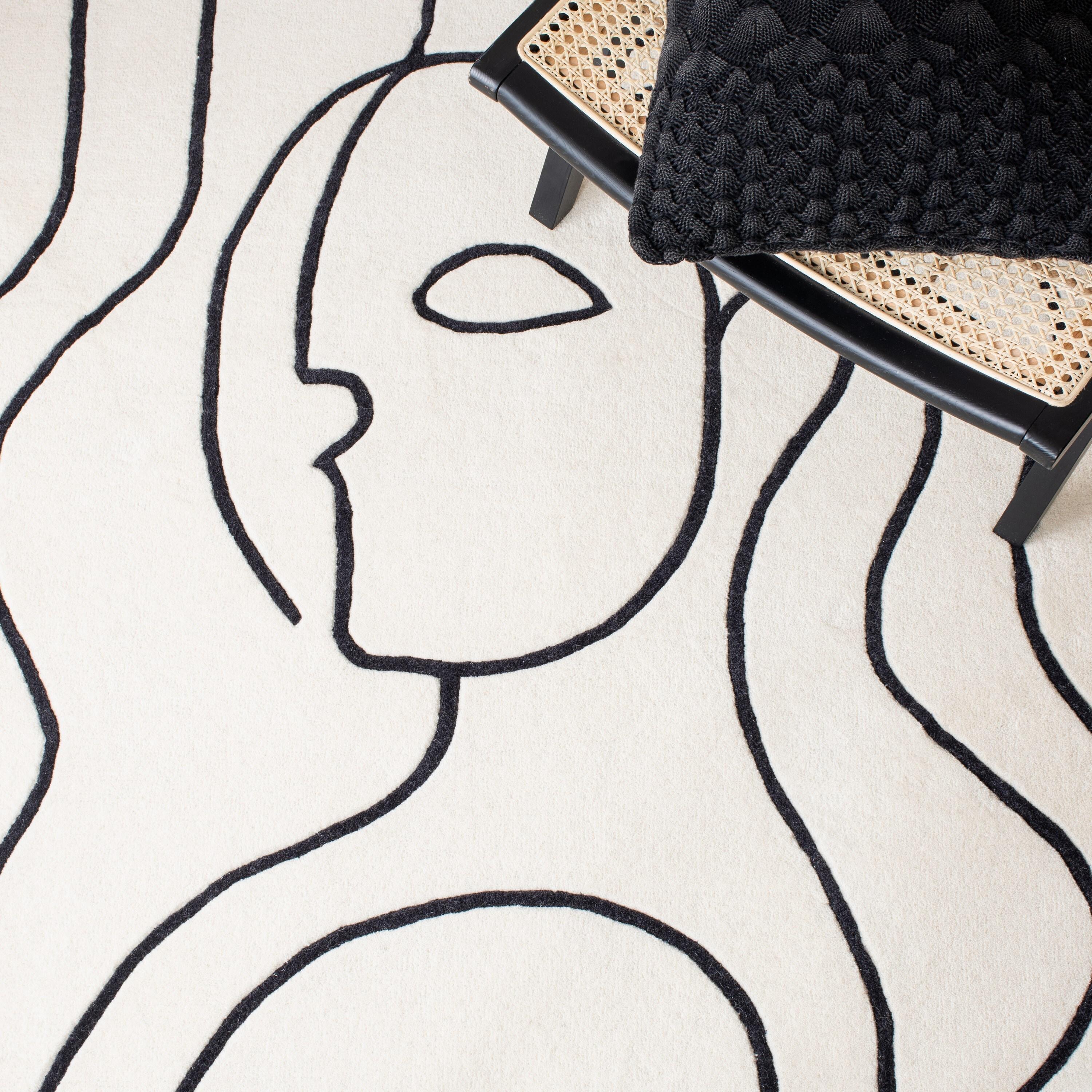 Fifth Avenue FTV111 Hand Tufted Accent Rug - Ivory/Black - 2'x3' - Safavieh.