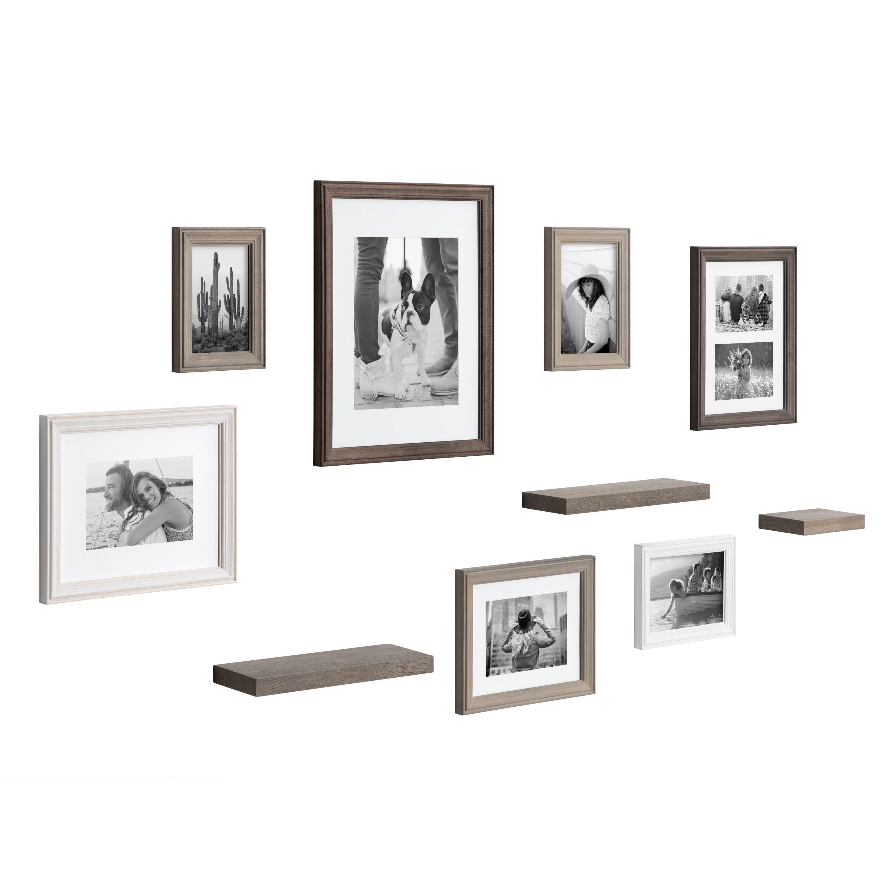 10pc Bordeaux Frame Box Set Gray/Brown - Kate & Laurel All Things Decor