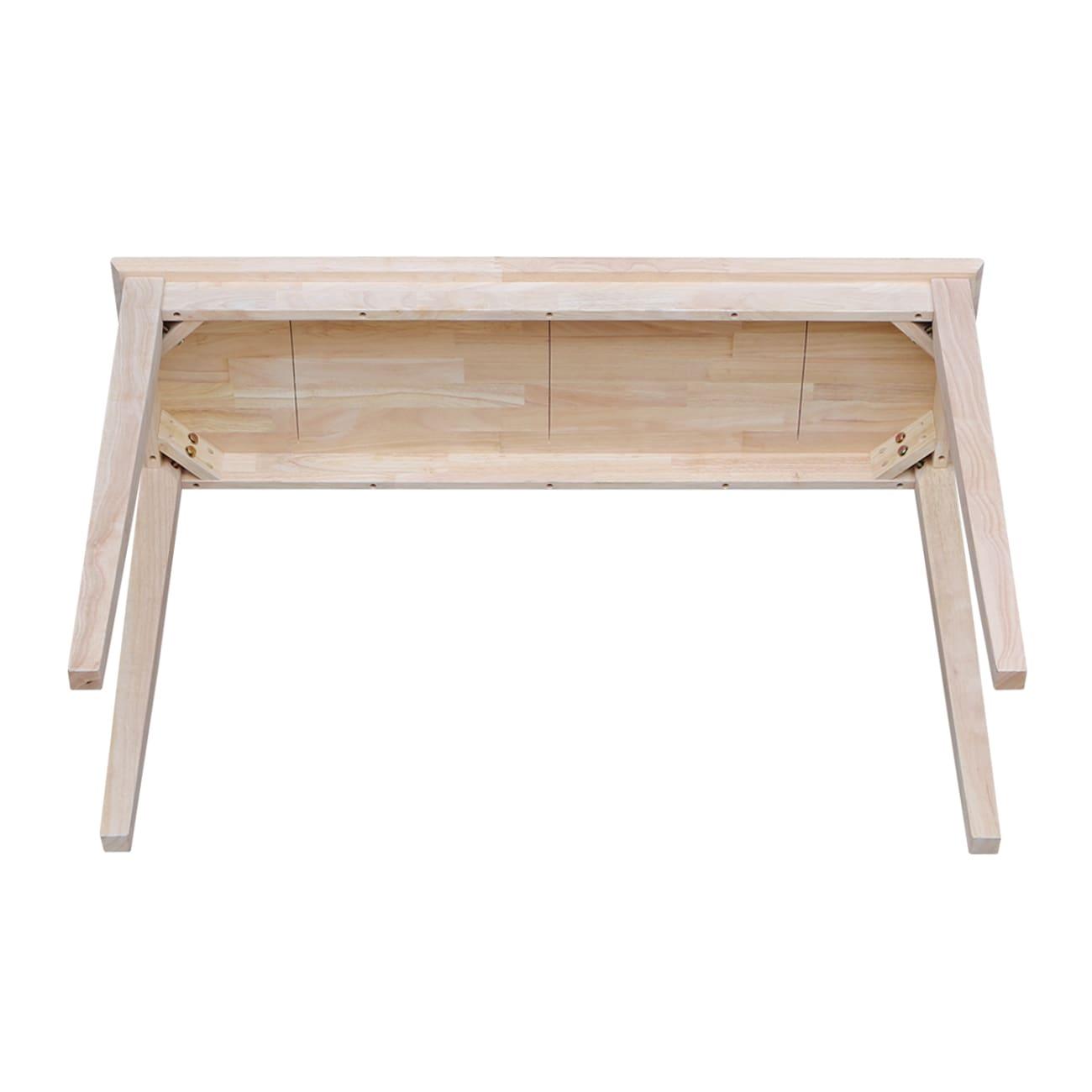 International Concepts 48" Shaker Table Unfinished: Hardwood Entryway Furniture, Spot Clean, No Warranty