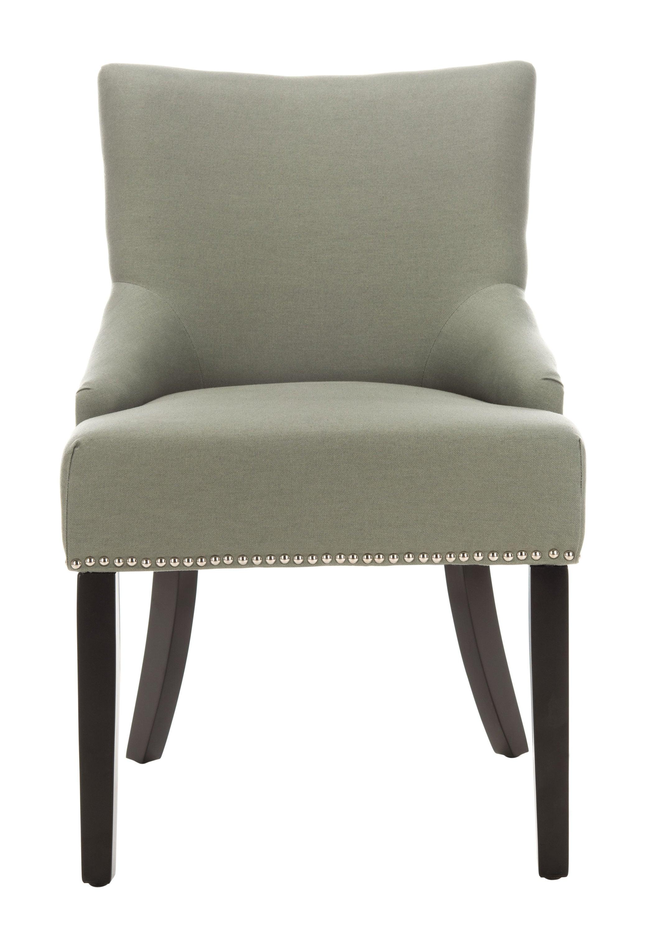 Lotus Sea Mist Linen Upholstered Parsons Side Chair