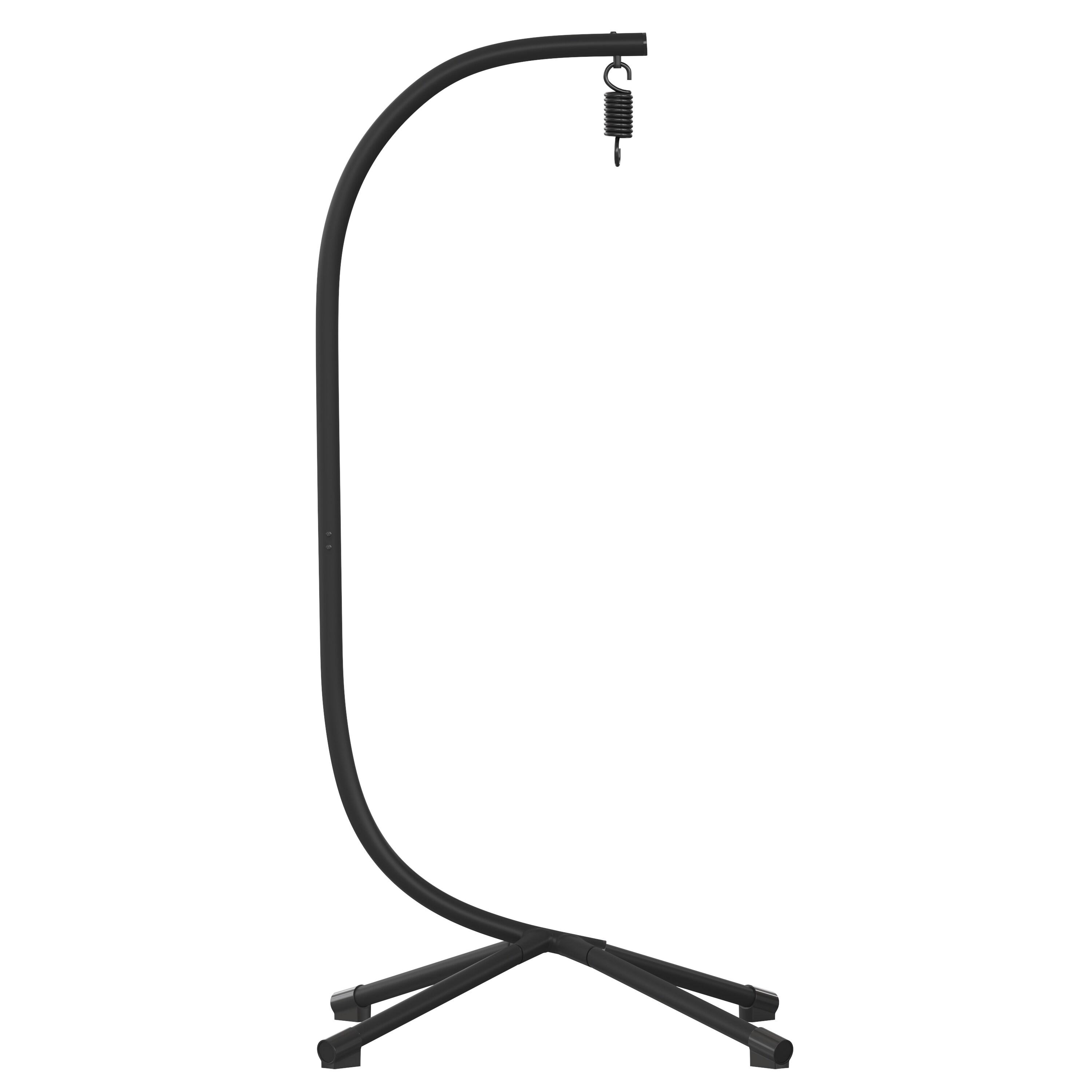 Heavy Duty Black Steel C-Stand for Hanging Chairs