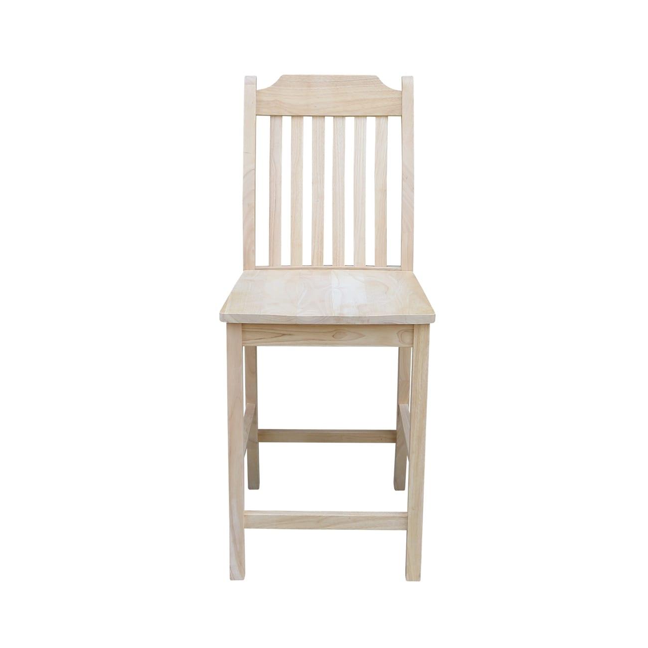 Mission Counter height Stool - 24" Seat Height